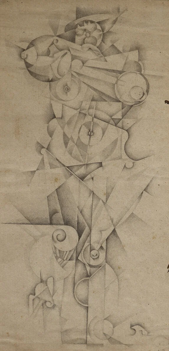 Standing Female Nude Model,1921 Pencil on paper  14 x 6 7/8 in.  photo: Philip Spalding III