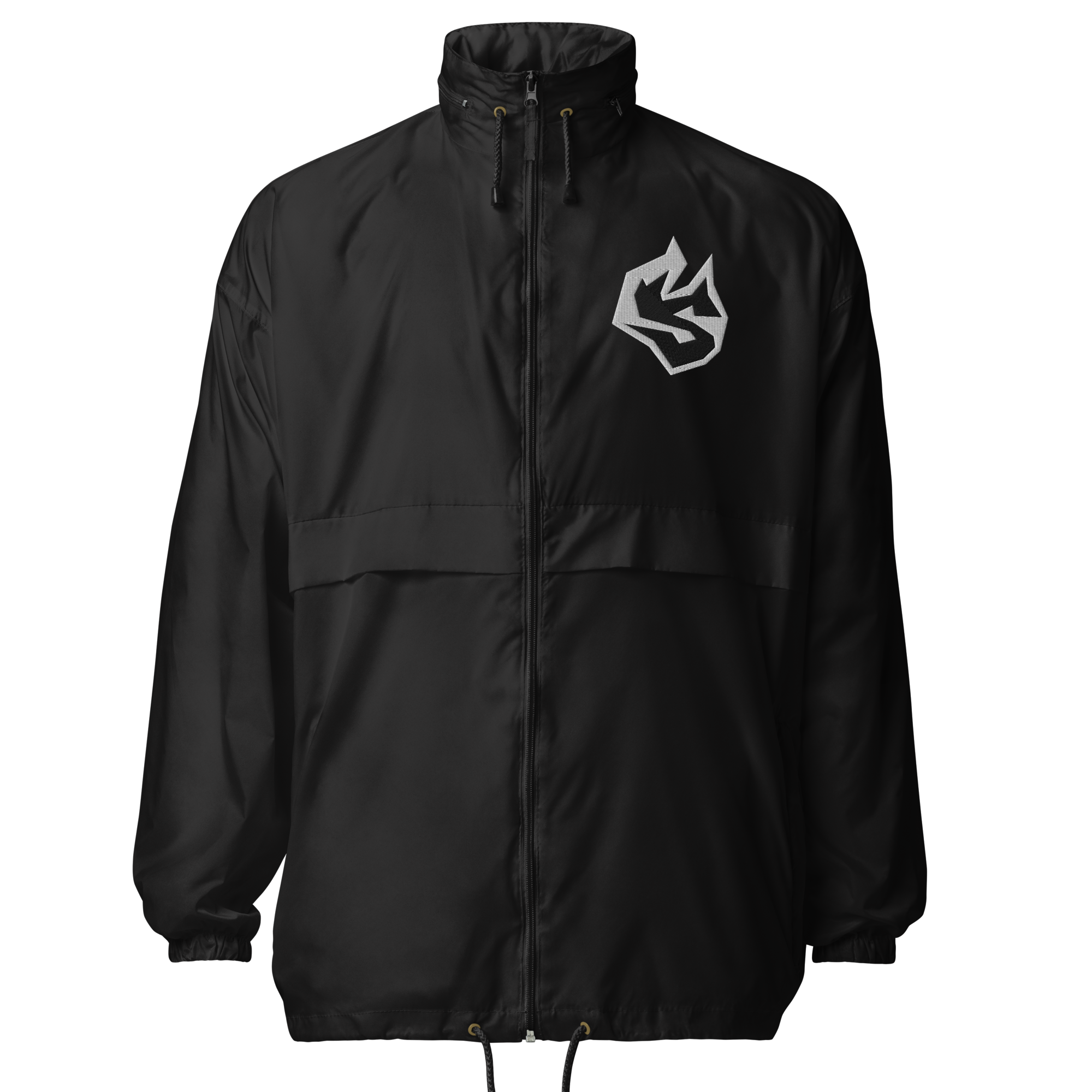 basic-unisex-windbreaker-black-front-681bb18f92bf5.png