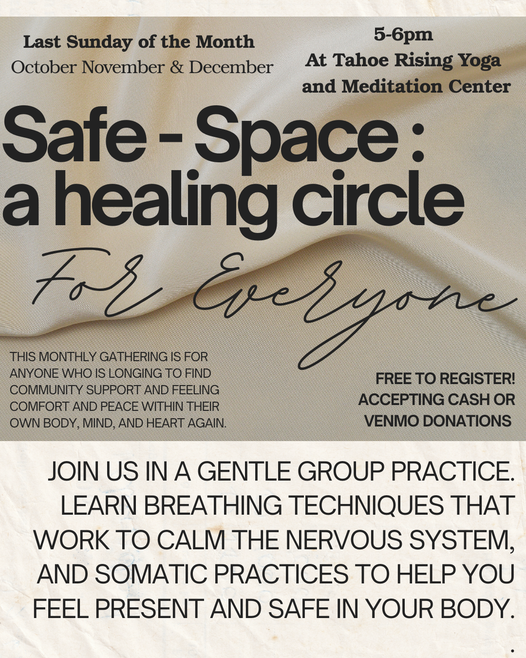 Safe Space Healing Circle