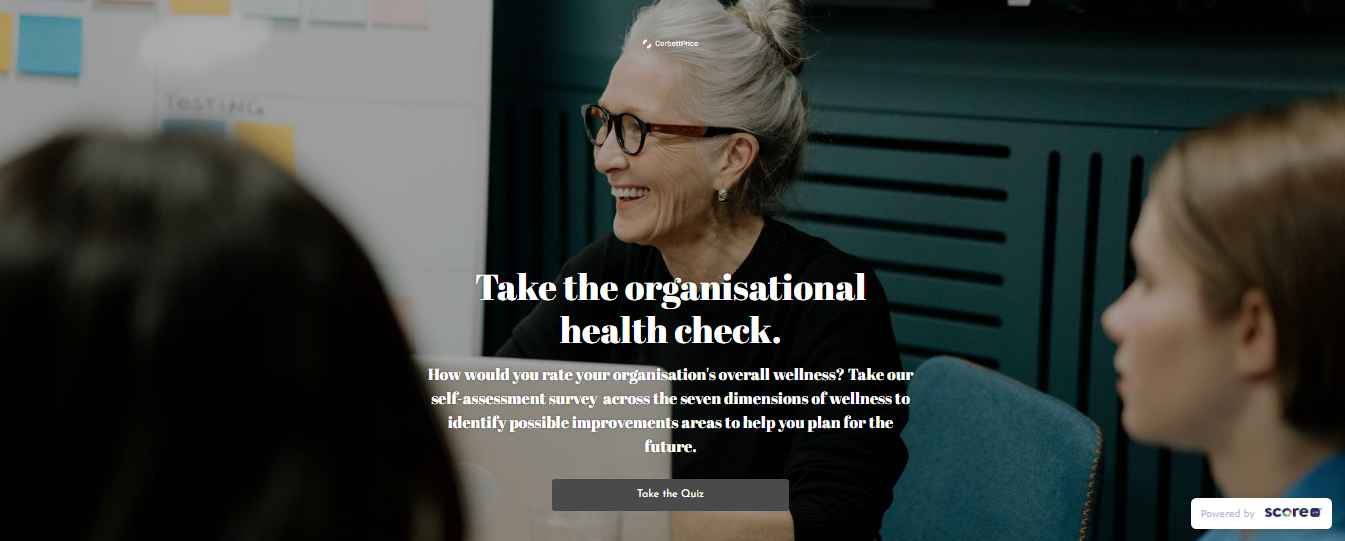 Take the organisational health check 