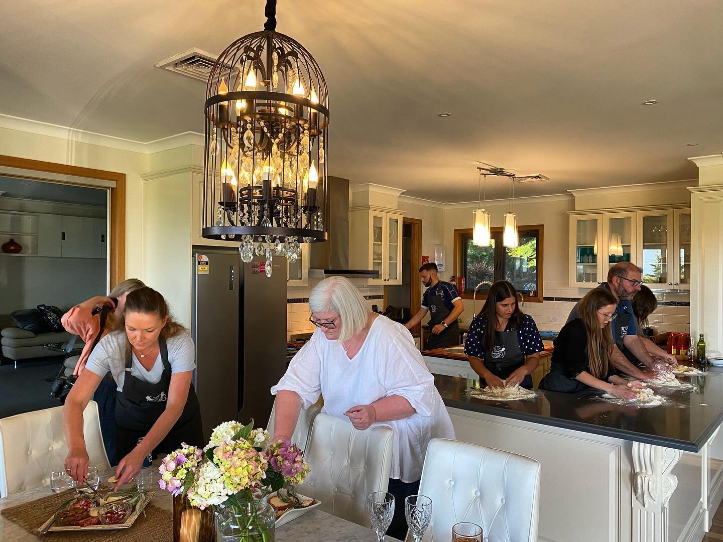 Preparing food together to celebrate that special someone.... #graysonsestate #family #mothersday #celebration #birthday #anniversary #reunion #goodfood #goodwine #funtimes #creatingmemories #dinnerparties