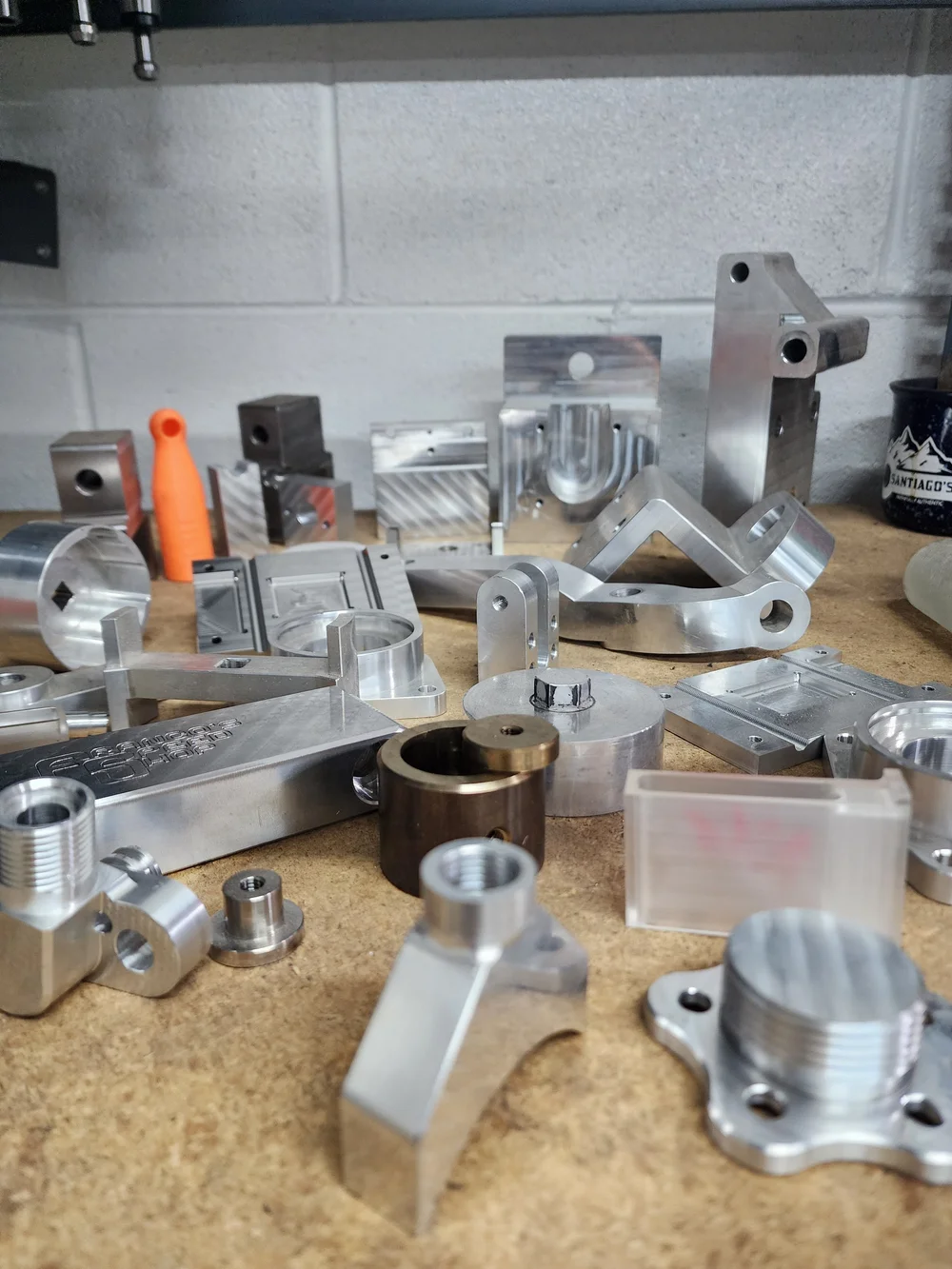 AM Metals Haas CNC Machining Setup