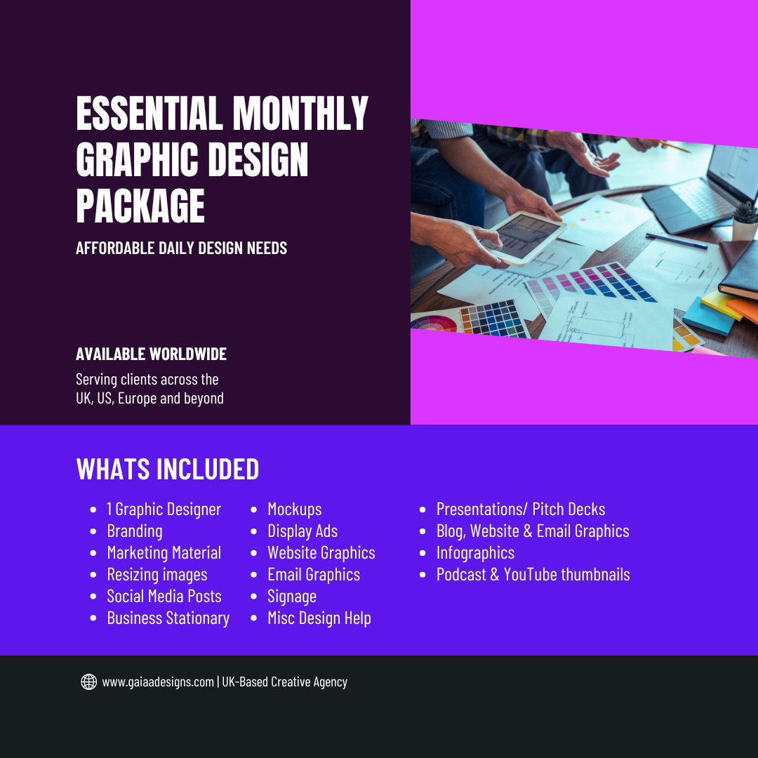 Essential Monthly Graphic Design Subscription for Daily Design Needs