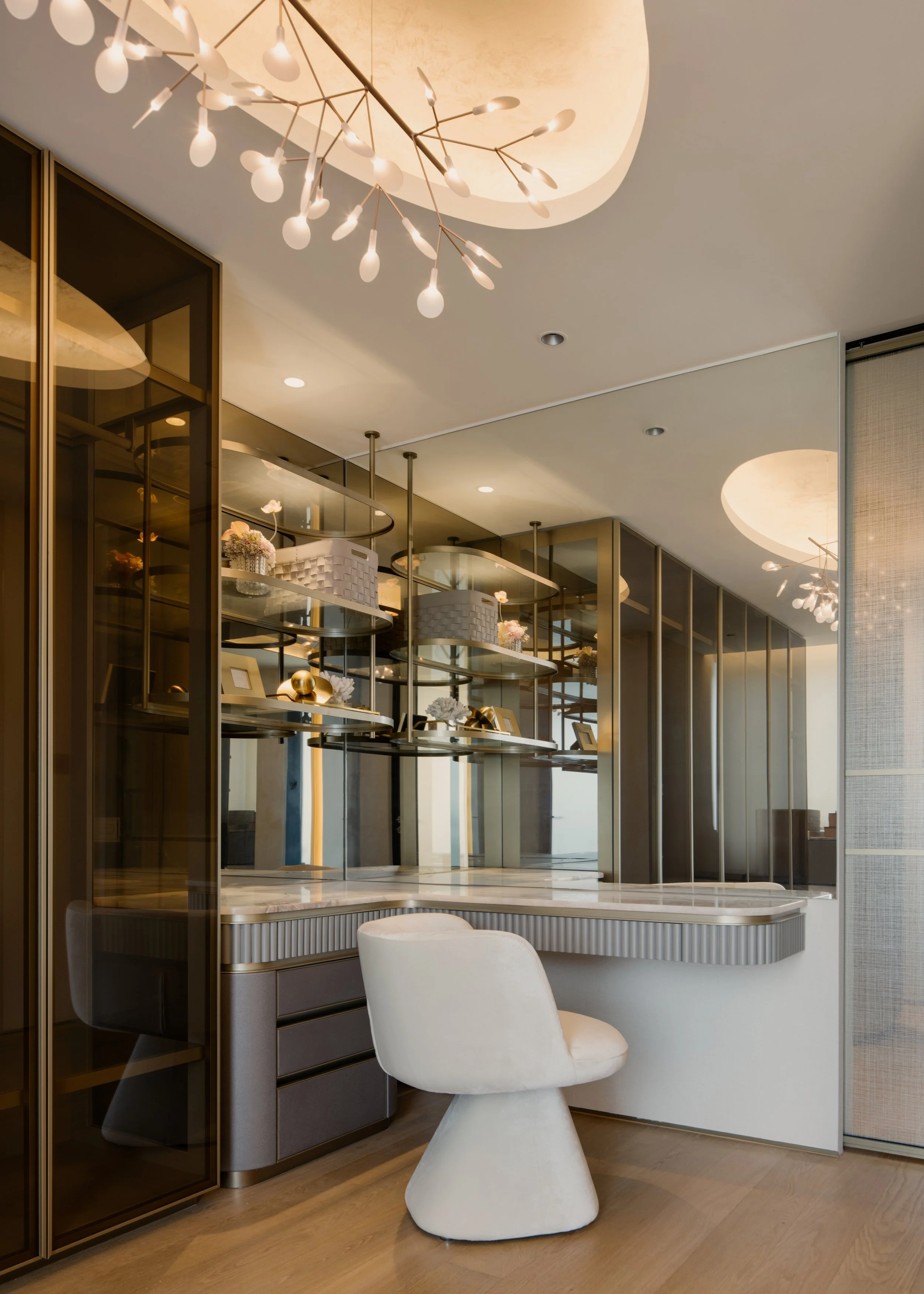 Luxury Interior Design Dressing Room For Her Fairy Lights Feminine