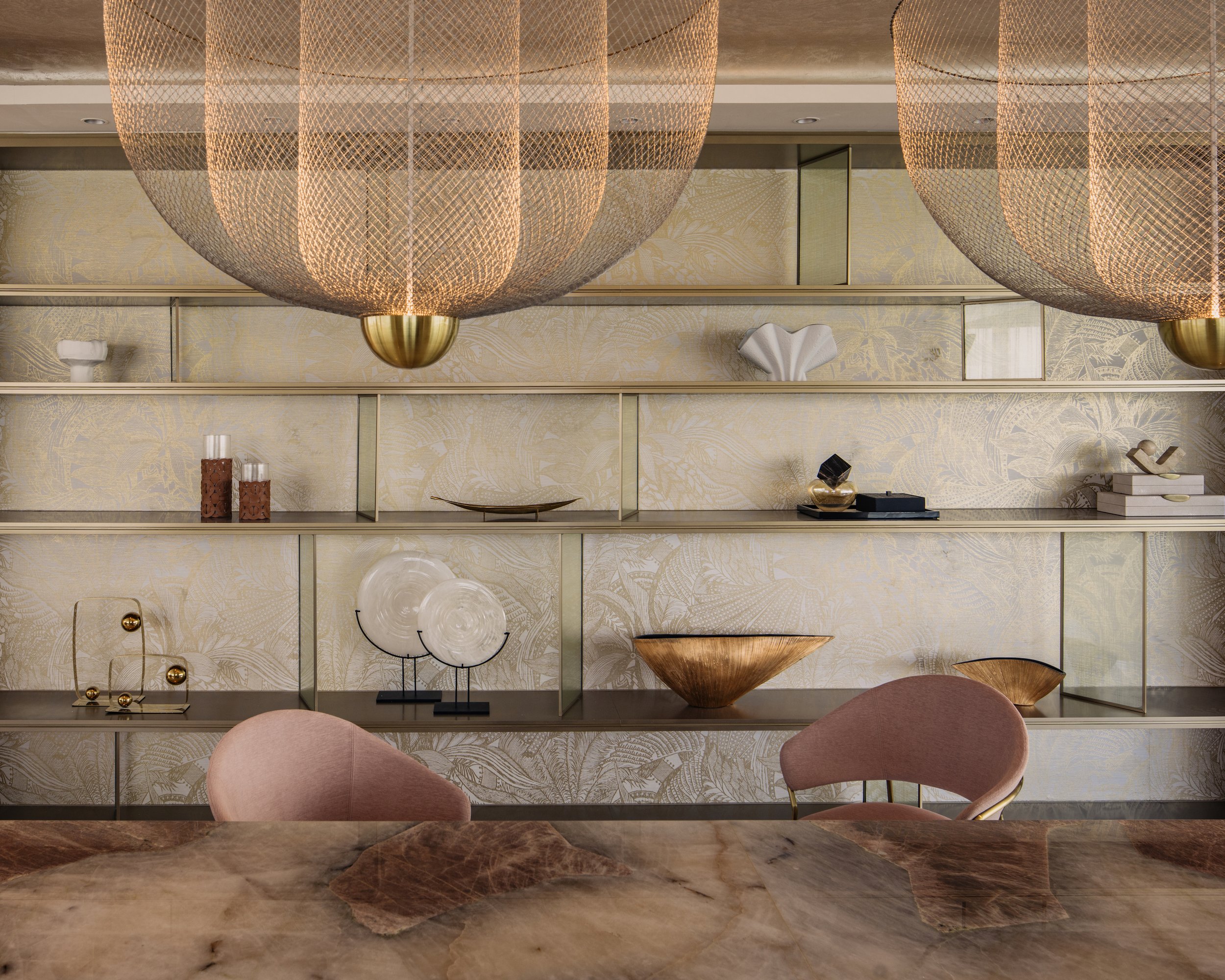 Luxury Interior Design Dining Room Open Layout Designer Light Tones Feminine