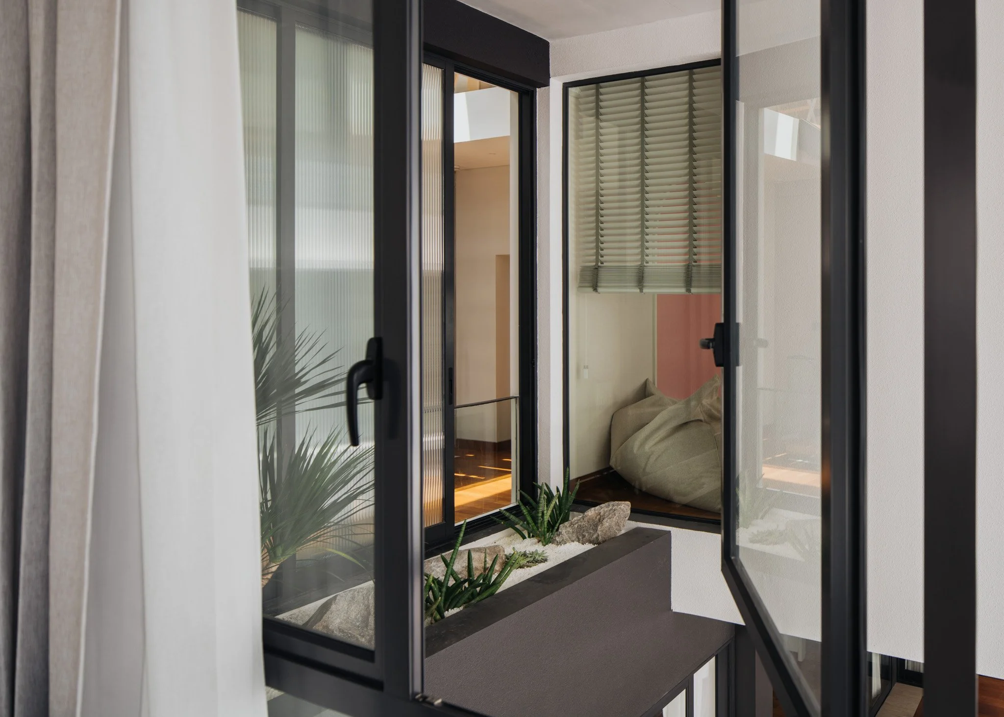 View from girls' bedroom