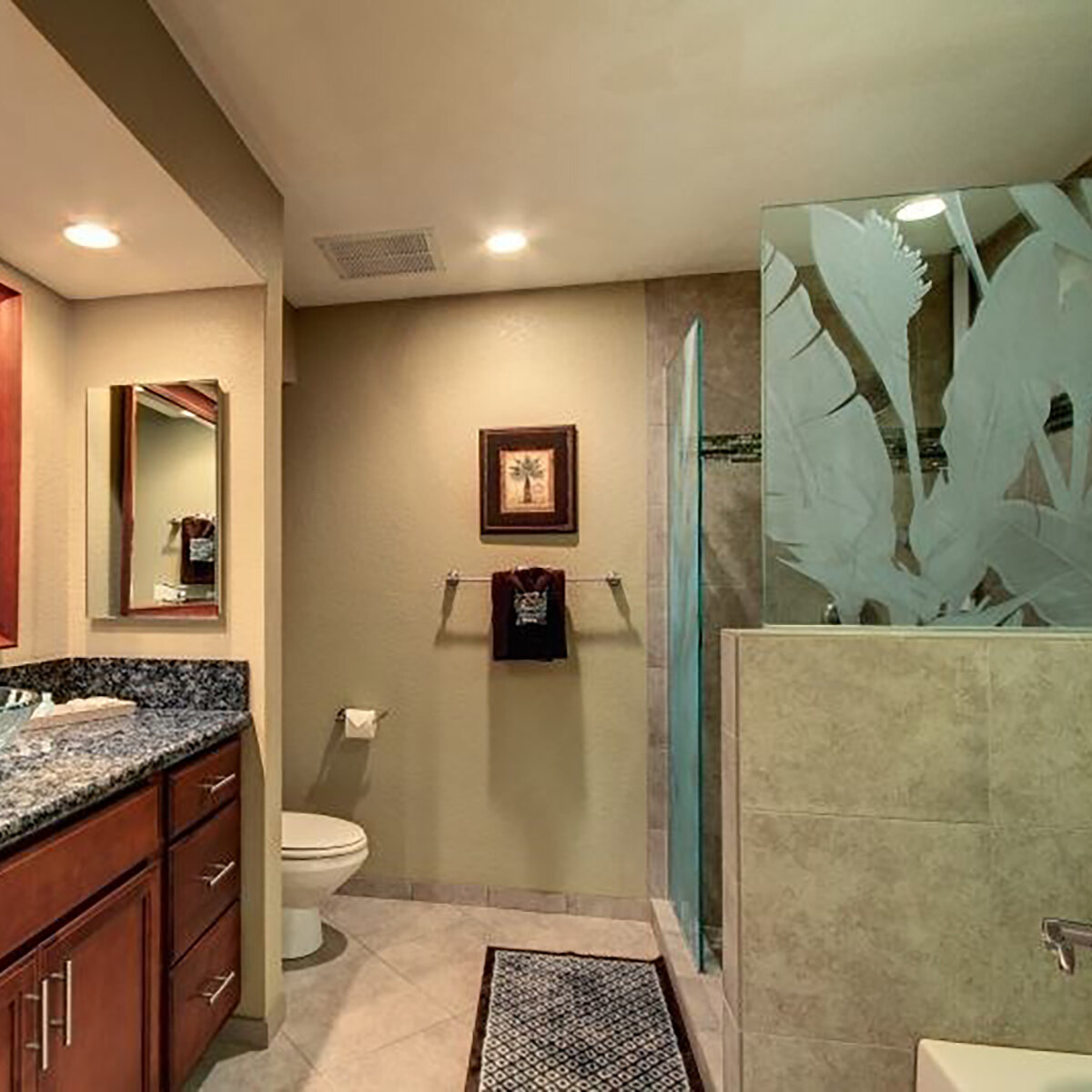 Half Glass Panel on Pony Wall