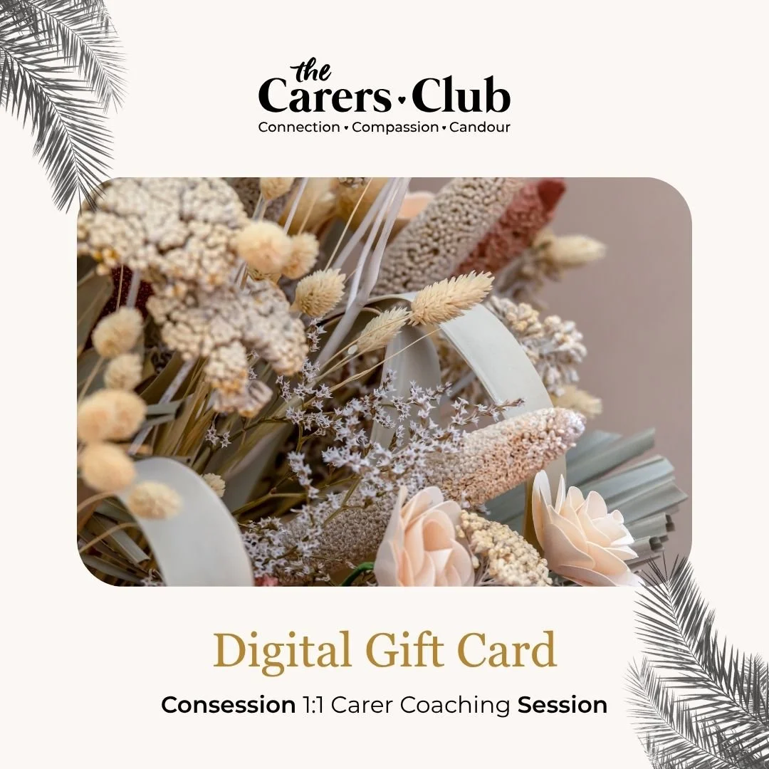Gift Card: Concession 1:1 Carer Coaching Session