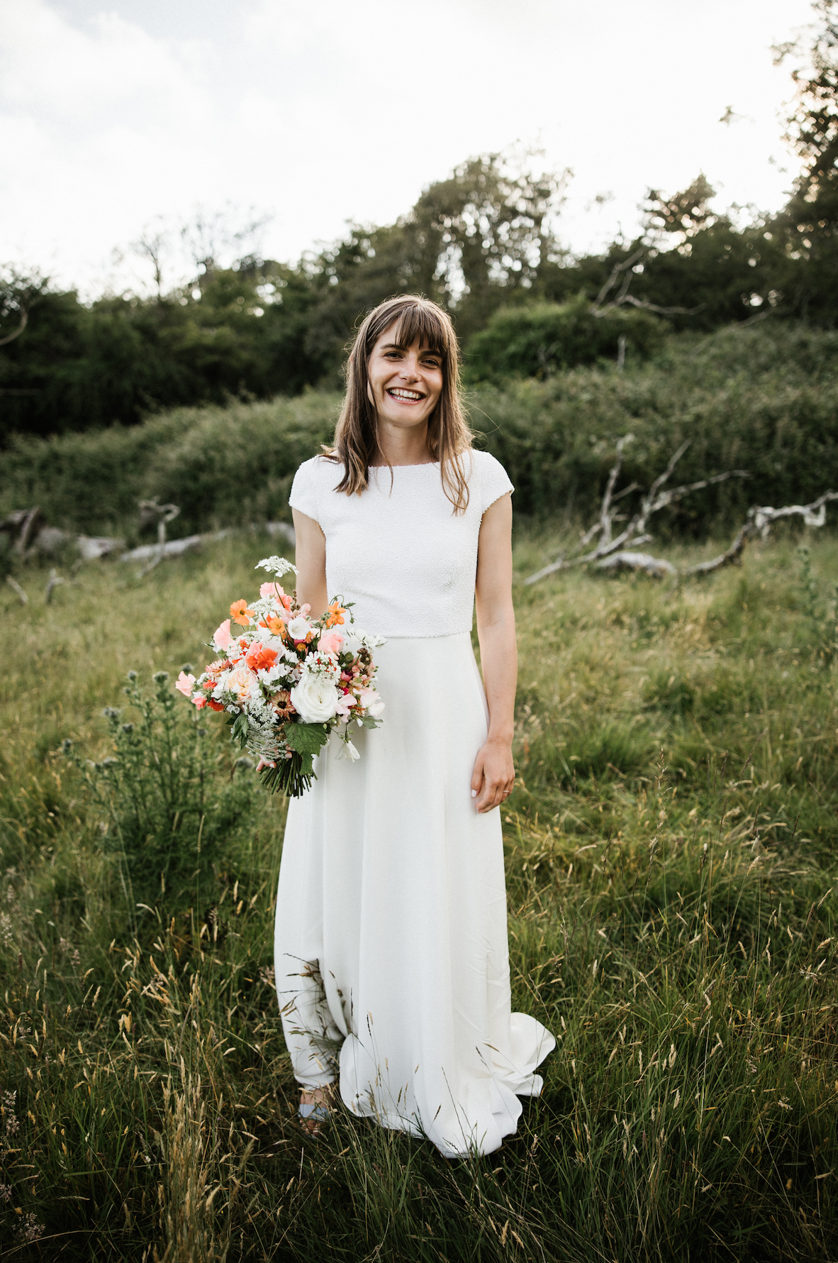 Natural flowers for wedding on Gower