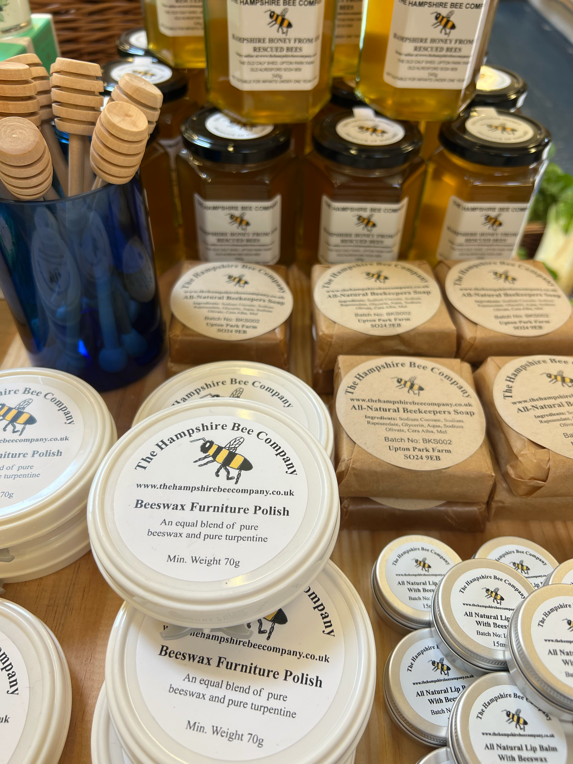 Hampshire Bee honey is produced by rescued honeybee colonies in and around Old Alresford. Taking only the surplus honey leaves more than enough to see them through the longest of winters.