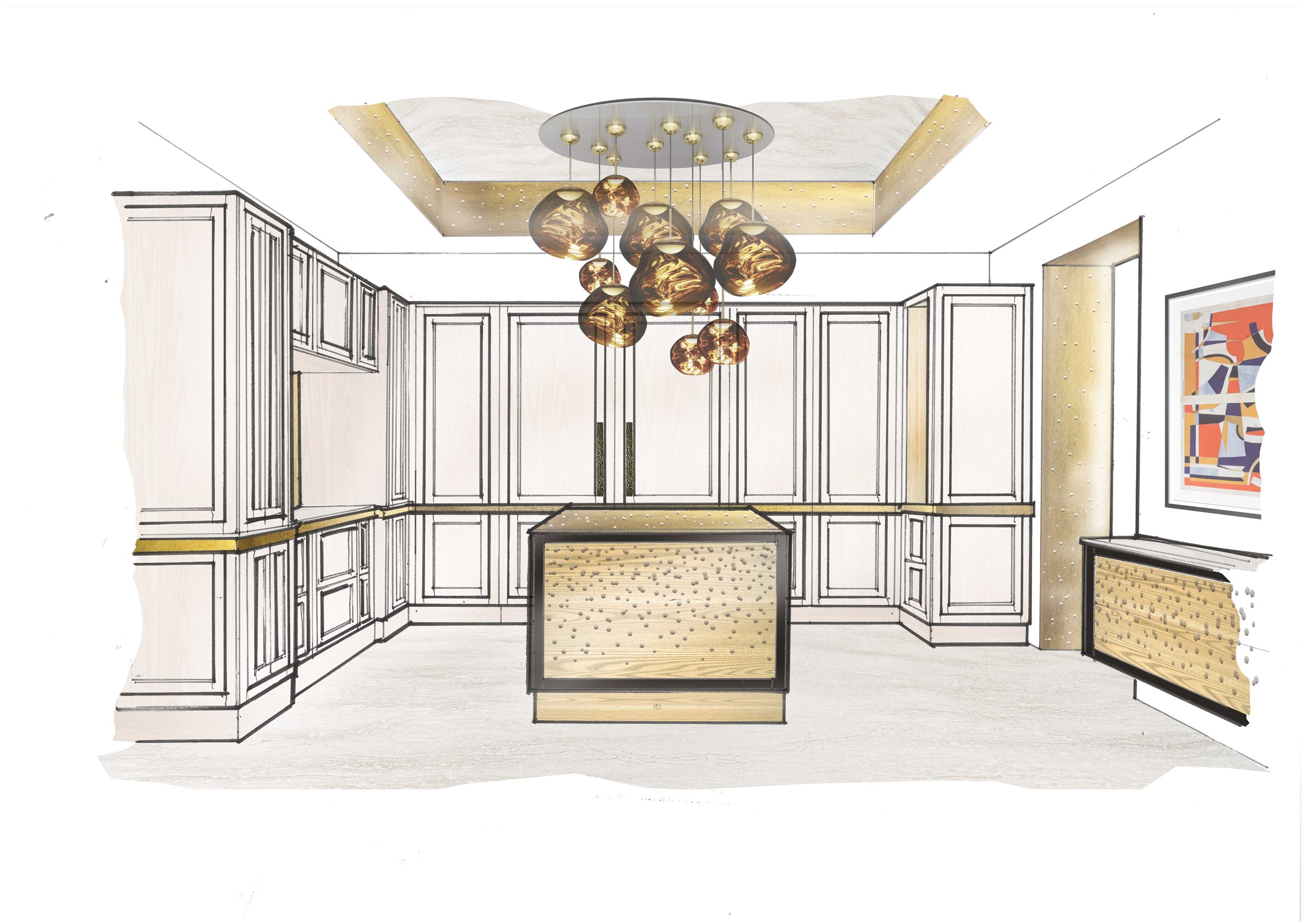 luxury-kitchen-design-sketch