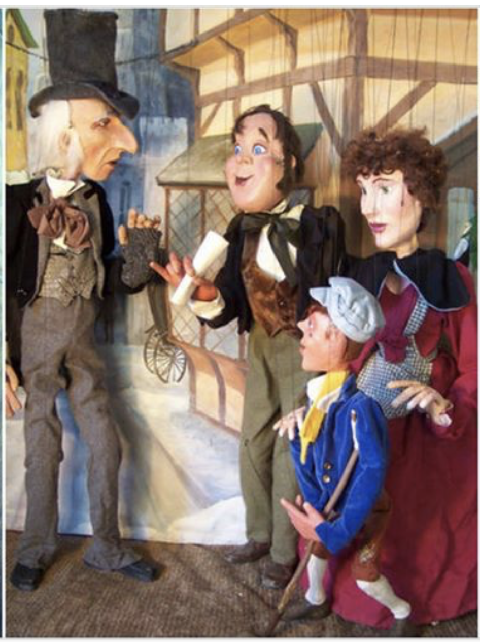 Scrooge and Cratchitt Family Marionettes