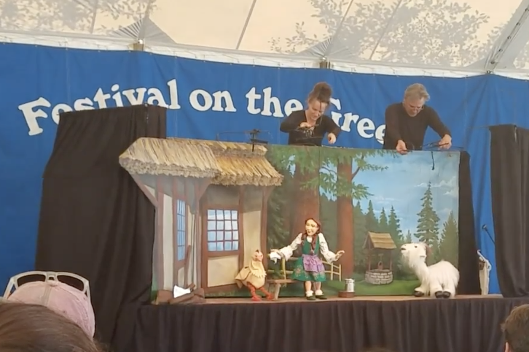 Handsome and Gretel Performance at Middlebury Vermont Festival on the Green