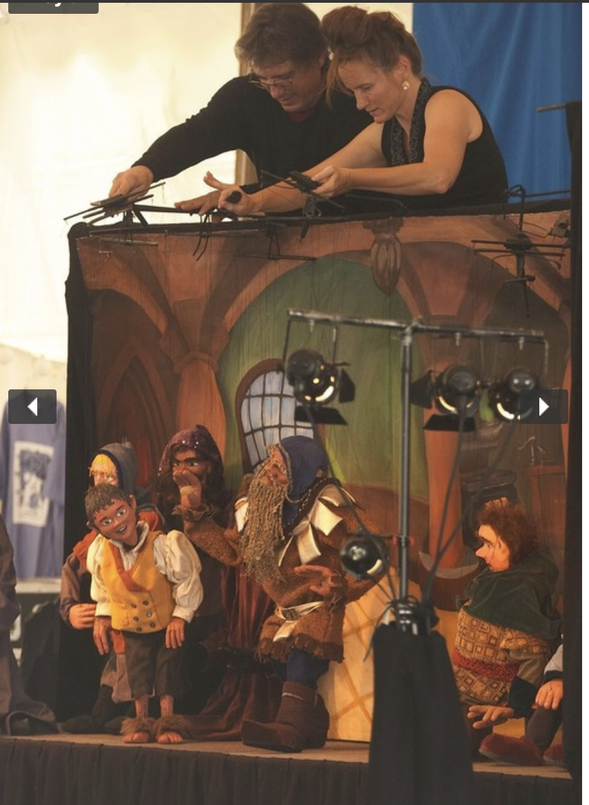 Dan Baginski and Barbara Paulson marionette Performance.