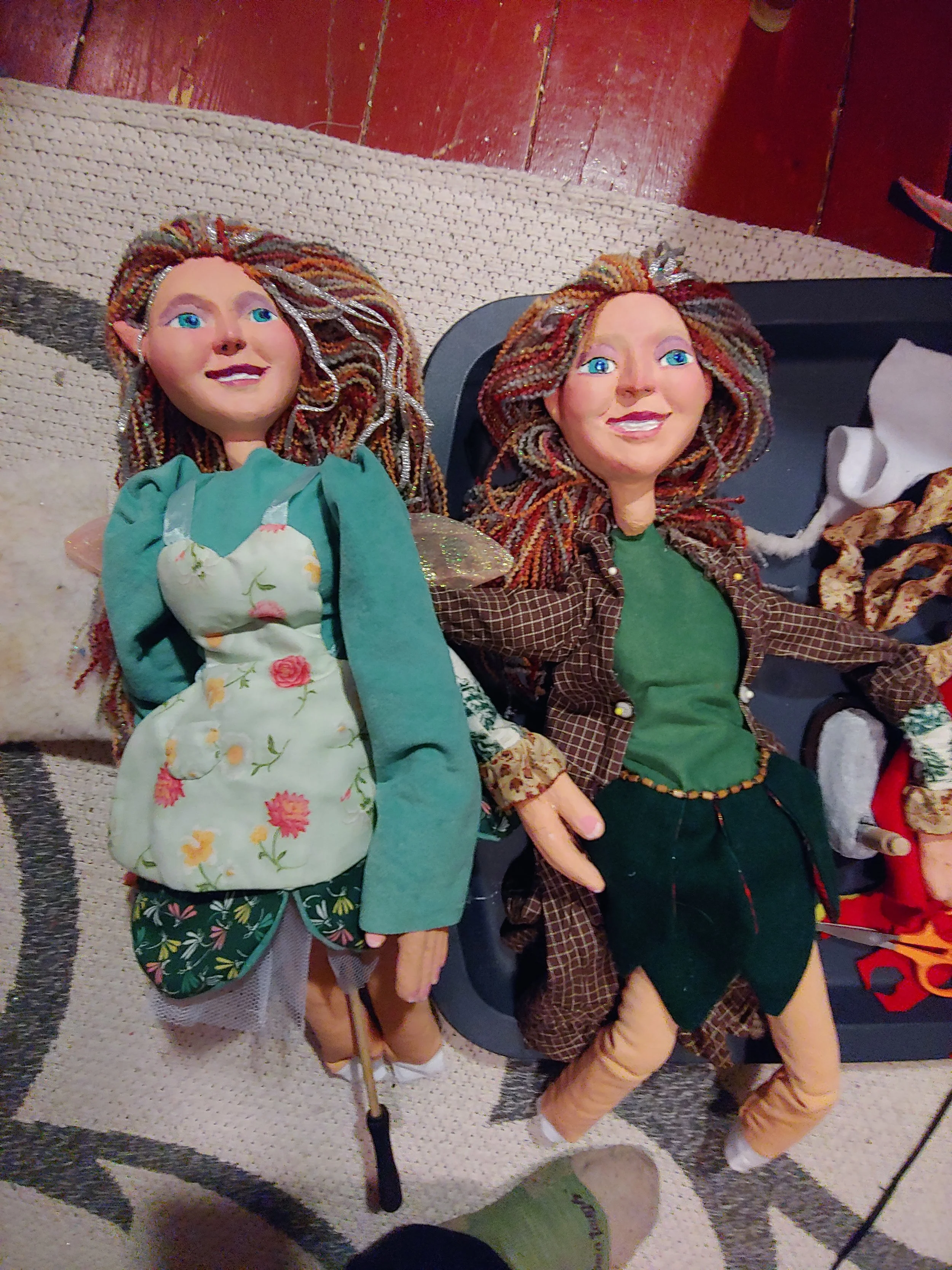 Portrait Puppets in Progress