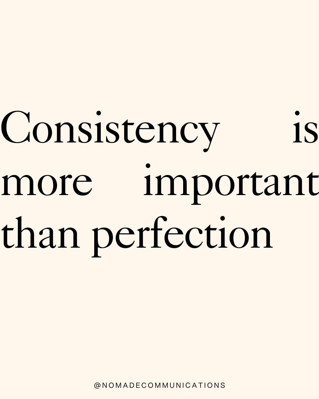 Happy March! Even if consistently showing up is super hard in itself sometimes, don't let perfection hold you back! 😽