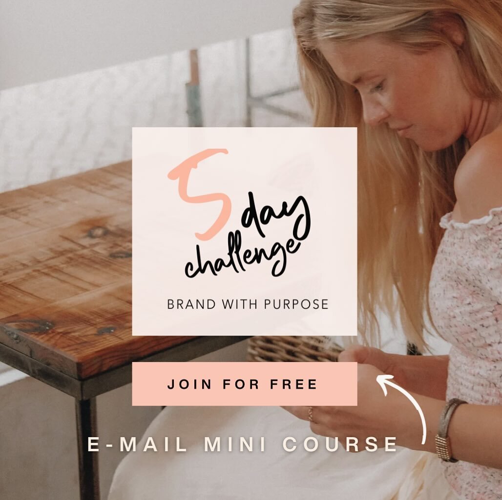 A purpose-driven brand in 5 days? Join my FREE mini-course!

Get ready for a seriously FUN and VALUE-PACKED adventure that&rsquo;ll transform your brand from meh into a reflection of your passion and values! Here&rsquo;s why you simply can&rsquo;t mi