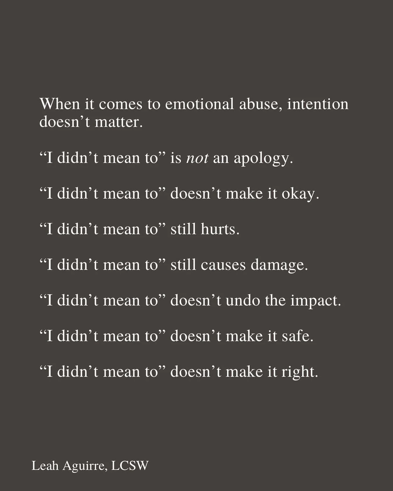 When we talk about emotional abuse, we&rsquo;re not talking about a one-time mistake, a bad day, or a moment of miscommunication.

We&rsquo;re talking about a pattern of behavior &mdash; ongoing manipulation, control, or emotional harm that erodes so