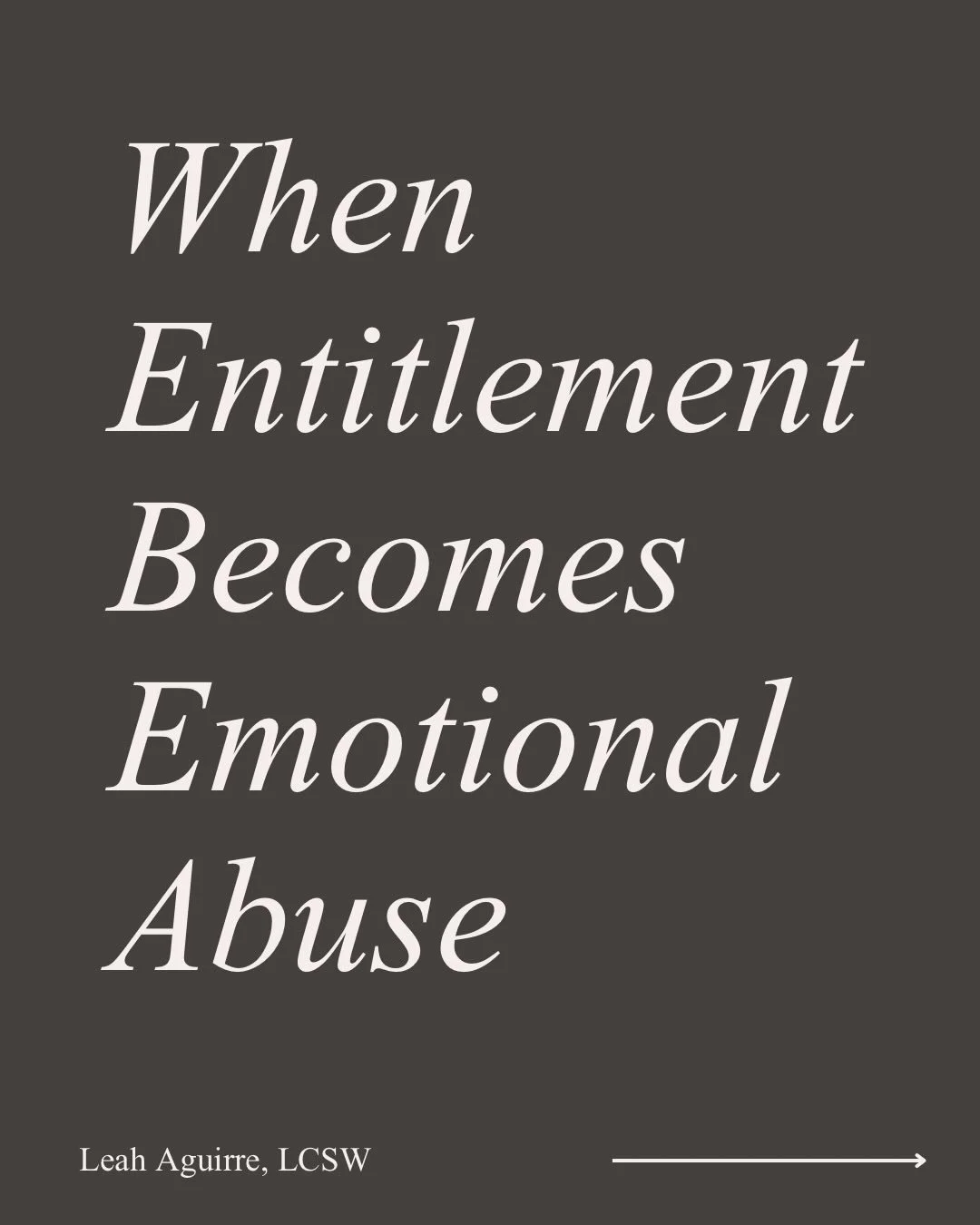 People with entitlement often act as if they&rsquo;re above you &mdash; more right, more aware, more &ldquo;correct.&rdquo;

But here&rsquo;s the truth:
They&rsquo;re not superior.
They don&rsquo;t know better.
And they don&rsquo;t have any real auth
