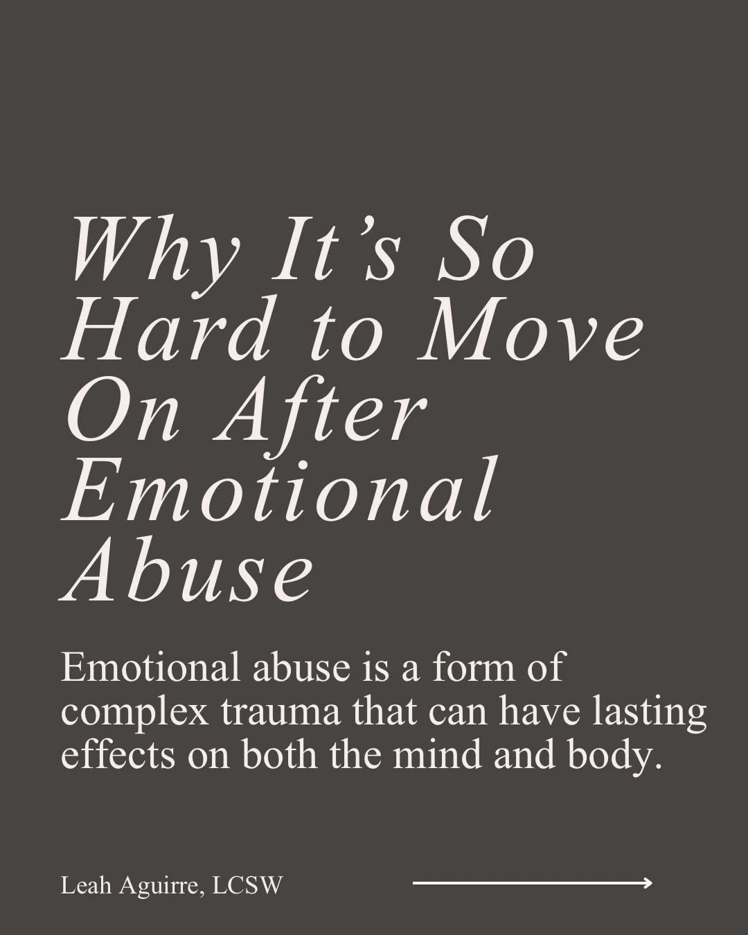 This post is adapted from Chapter 6 of Is This Really Love? Recognizing When You&rsquo;re in a Coercive, Controlling, and Emotionally Abusive Relationship&mdash;and How to Break Free. 📖❤️&zwj;🩹

To learn more about complex trauma and the lasting ef