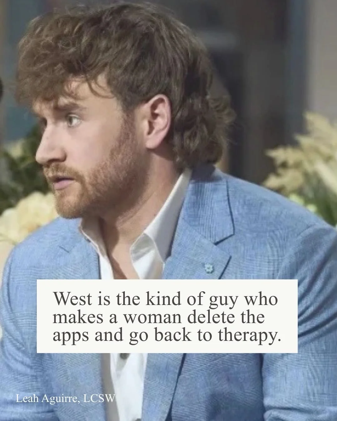 I call it like I see it.

Unfortunately, men like West are a big reason I stay in business. 🫠

And before anyone gets defensive&mdash;no judgment.

I&rsquo;ve dated a West or two myself. 😏

Which West slide hit a little too close to home? 👀

Or be