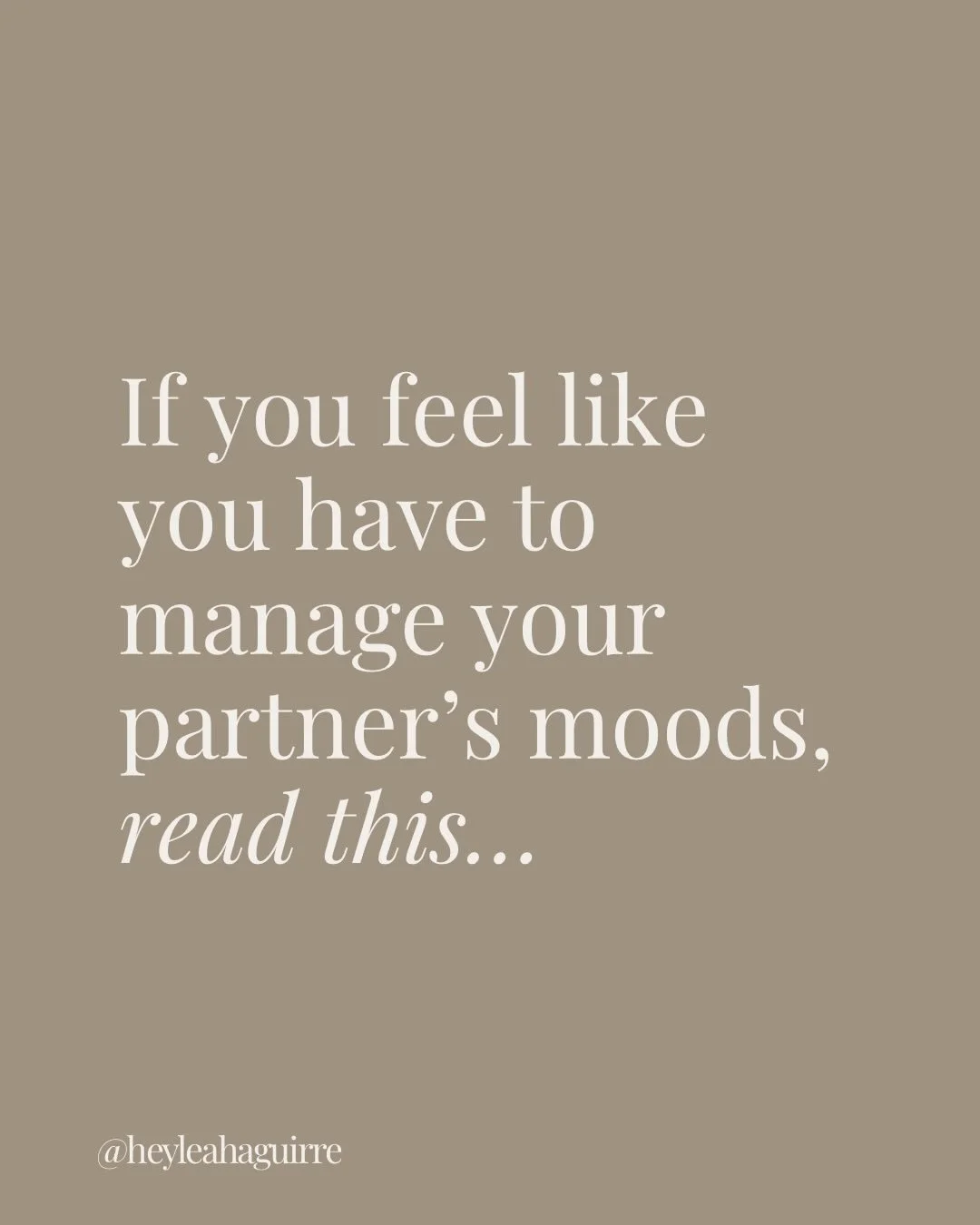 If your relationship =  walking on eggshells, your body knows.

When you&rsquo;re constantly monitoring your partner&rsquo;s mood, tone, reactions, or emotional state, your body stays in high alert

You may find yourself:

&bull; Editing what you say