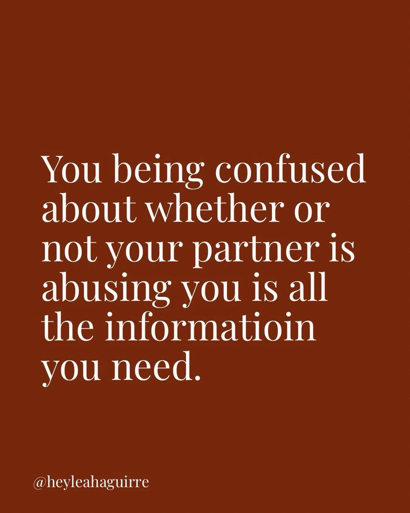 You being this unsure? You contemplating if it&rsquo;s abuse? You trying to make sense of the mistreatment?

We don&rsquo;t have to call it abuse, but if the relationship is a source of pain and harming you, that&rsquo;s more than enough  information