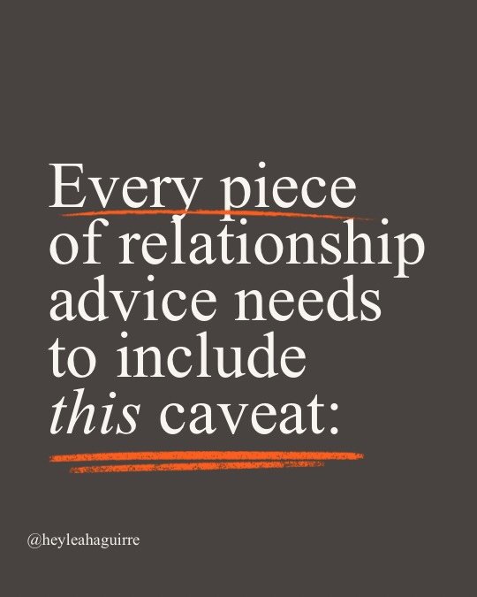 Most relationship advice only applies when both people are operating in good faith (and not mistreating the other) 🫠🫠

So engage with relationship advice with caution ⚠️

#relationshipredflags #emotionalabuse #coerciveabuse #emotionalabuseawareness