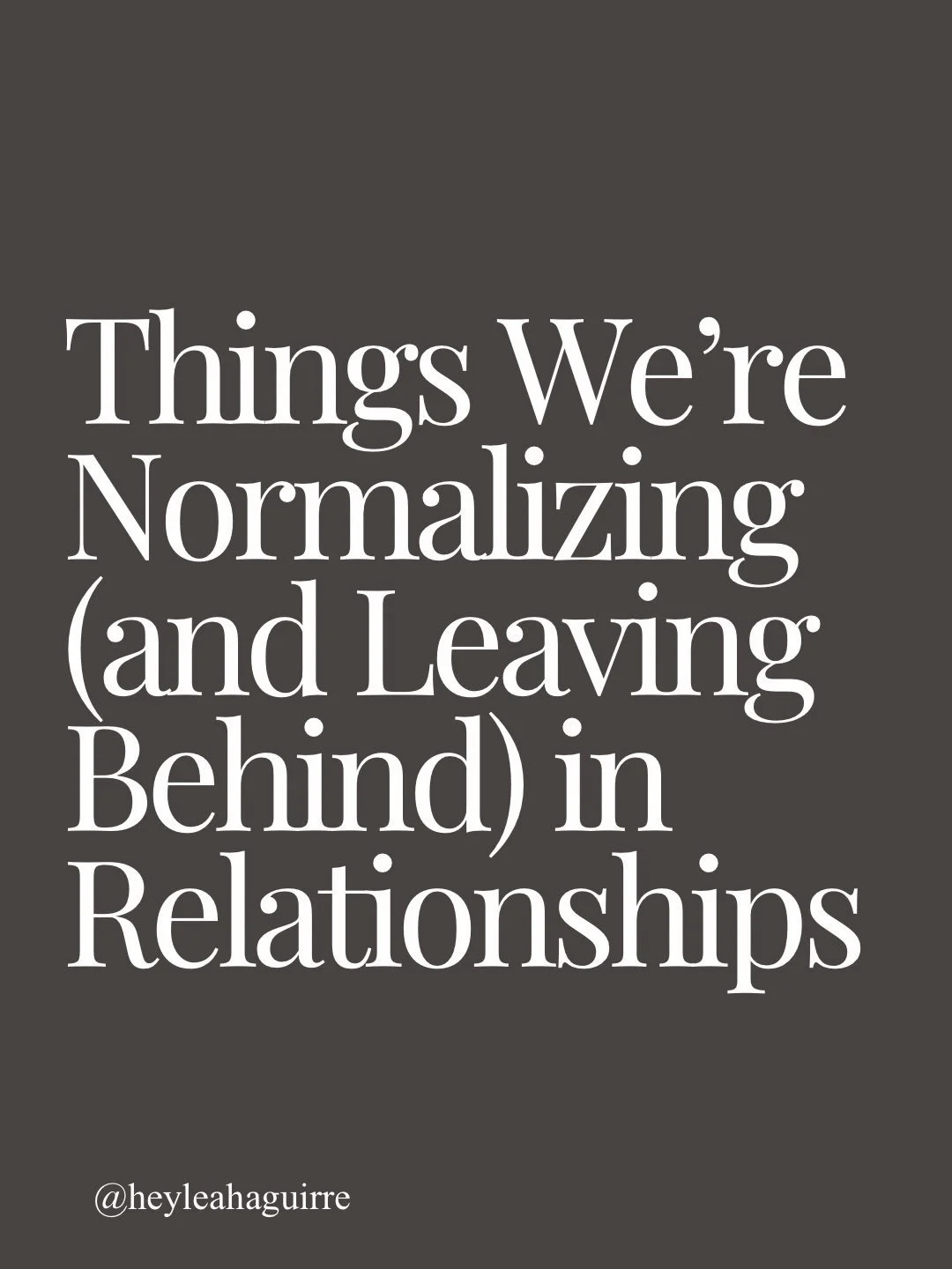 Let&rsquo;s start with you actually liking the other person. 

Their personality&hellip;

Who they are&hellip;.
 
Their values and what they stand for&hellip;

How they make you feel&hellip;

Honestly, if they regularly make you feel miserable or sma