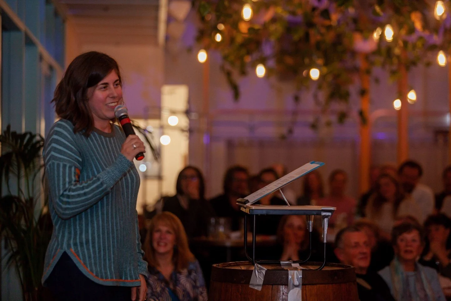 &quot;The purpose of a storyteller is not to to tell you how to think, but to give you questions to think upon.&quot; - Brandon Sanderson

Pictured: Ashley Kalagian Blunt (@akalagianblunt)

July's Story Room theme is 'Life After'
Tuesday, 7pm, 6th Ju