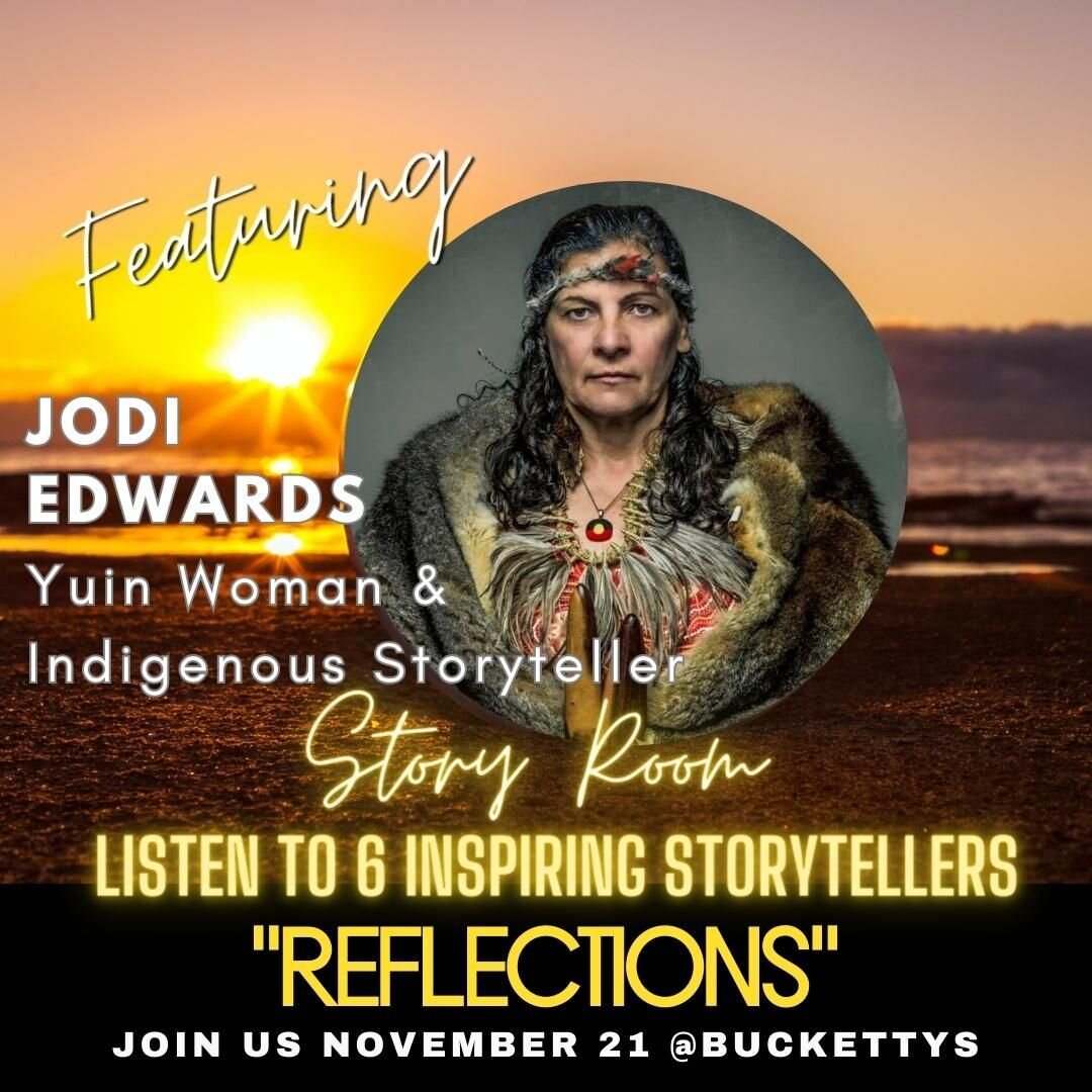 BOOK NOW for the Story Room November to hear from Jodi Edwards &amp; 5 other inspirational speakers!!

Storytellers will speak on the topic:
'Reflections&rsquo;

November 21st - doors open at 6pm
Tickets are $35
BUY TICKETS NOW: click on the link in 