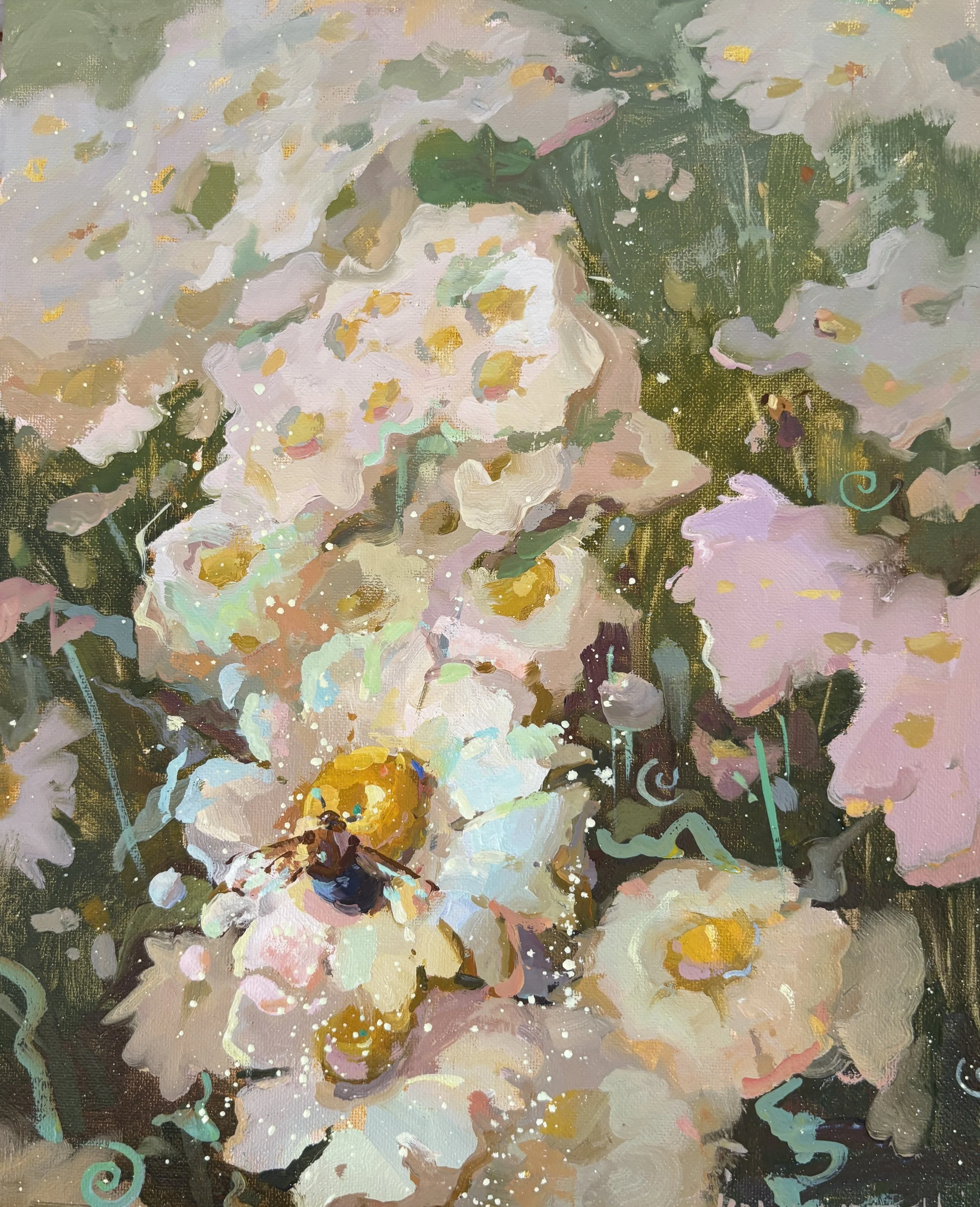"My Little Bee" - 20x25cm - oil on canvas - €350 - ✨ from the studio