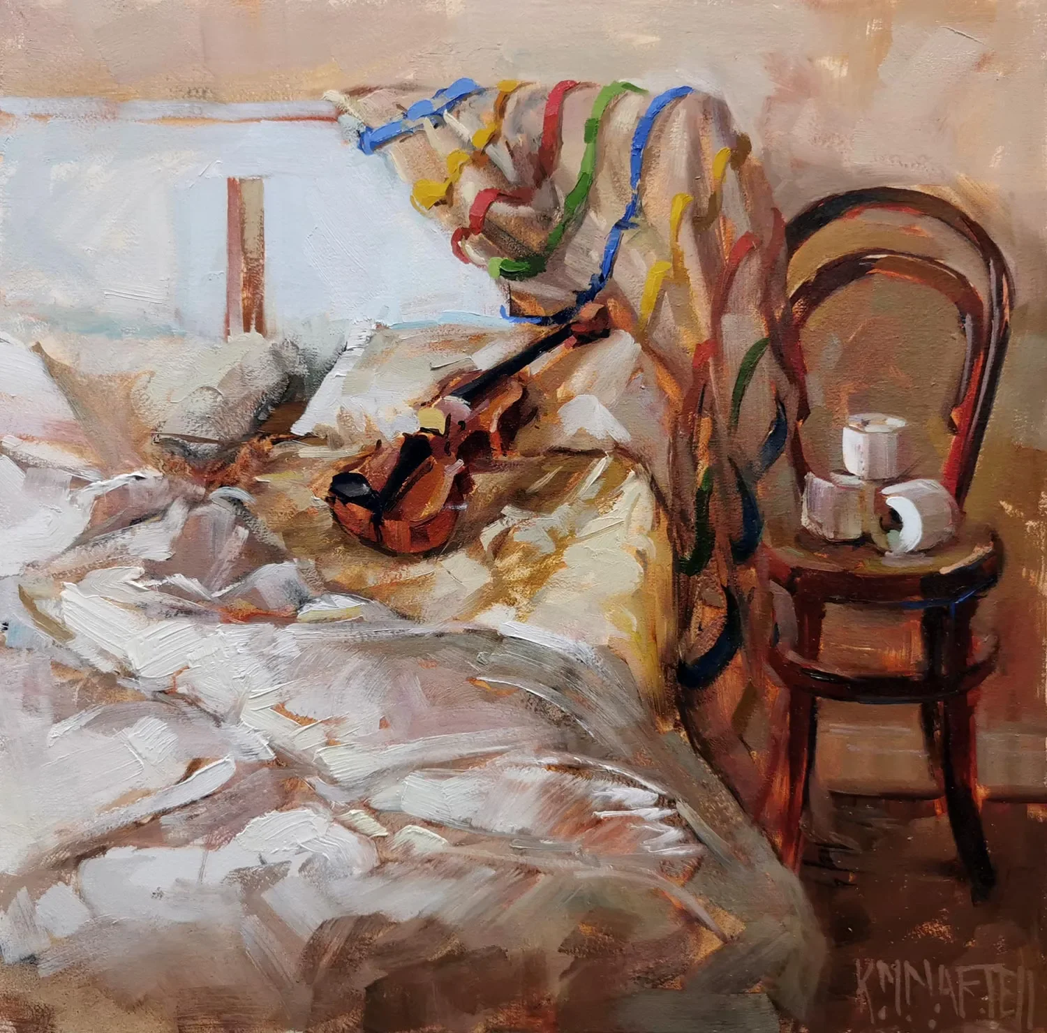 "One Morning - 40x40cm - oil on canvas - €975 - Killarney Art Gallery