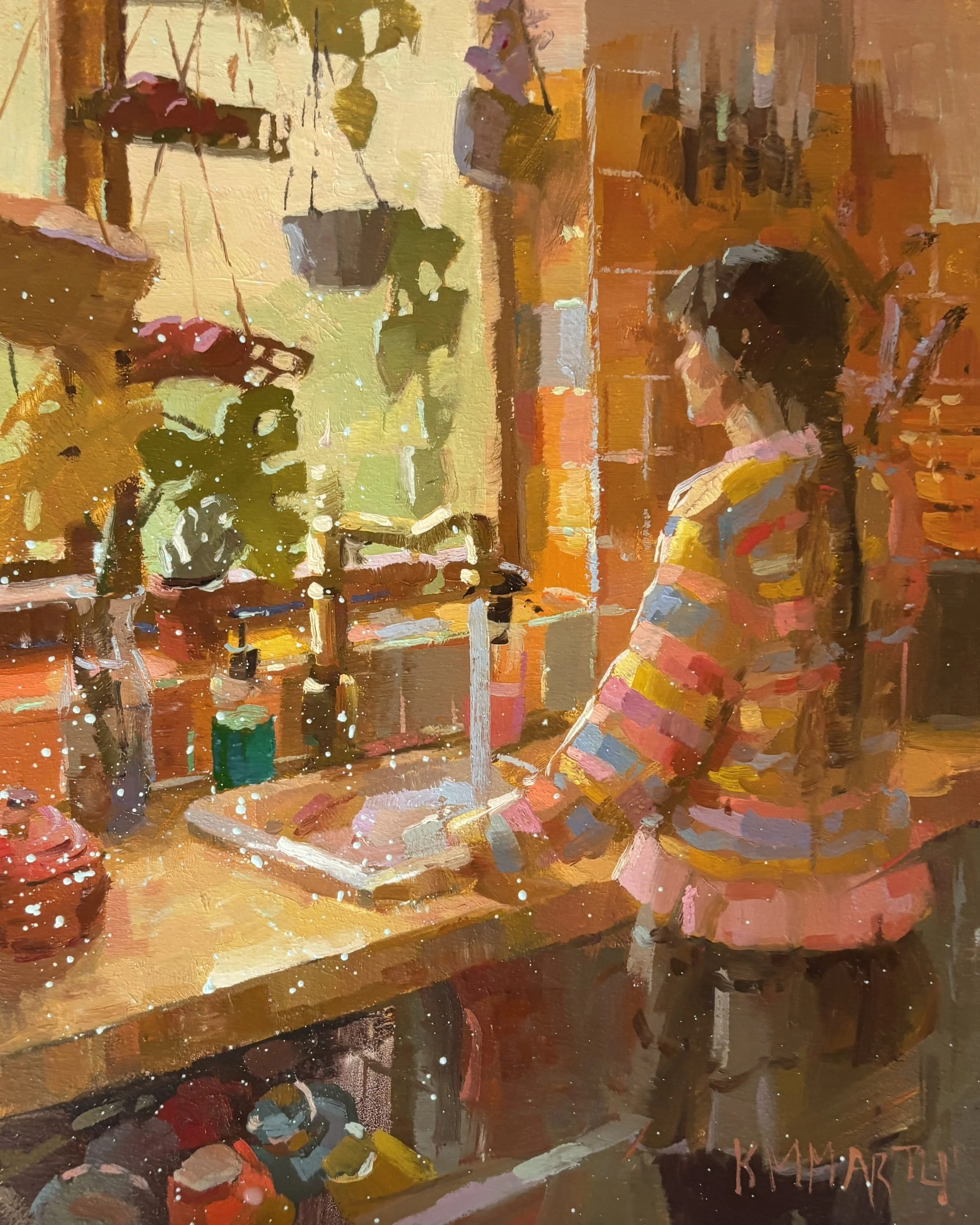 "Some Day" - 20x25cm - oil on canvas - £550 - Peter Barker Fine Art (UK) - Worldwide Shipping 