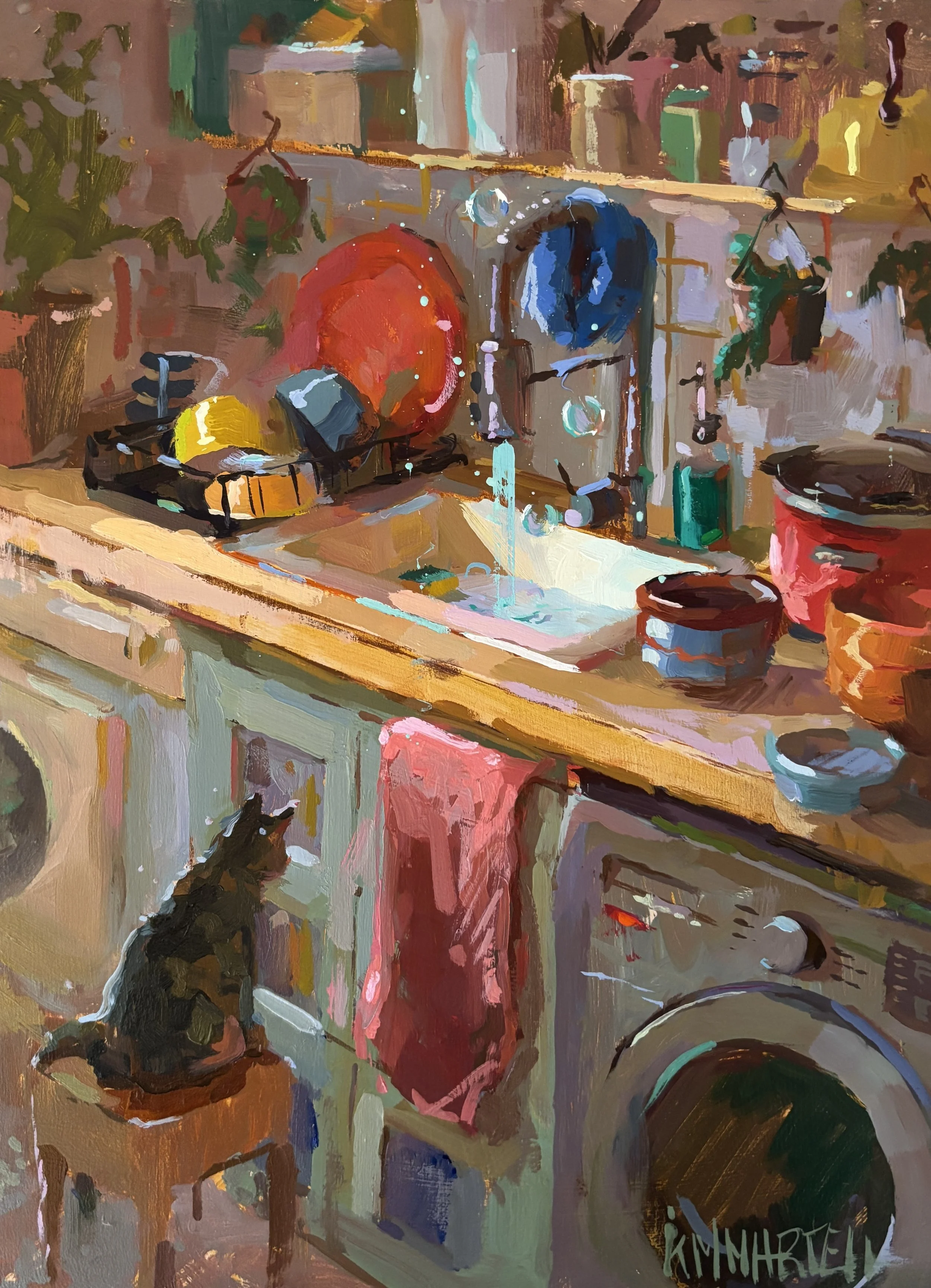 SOLD-@-RSA-Dallas does the dishes-20x25cm.JPG