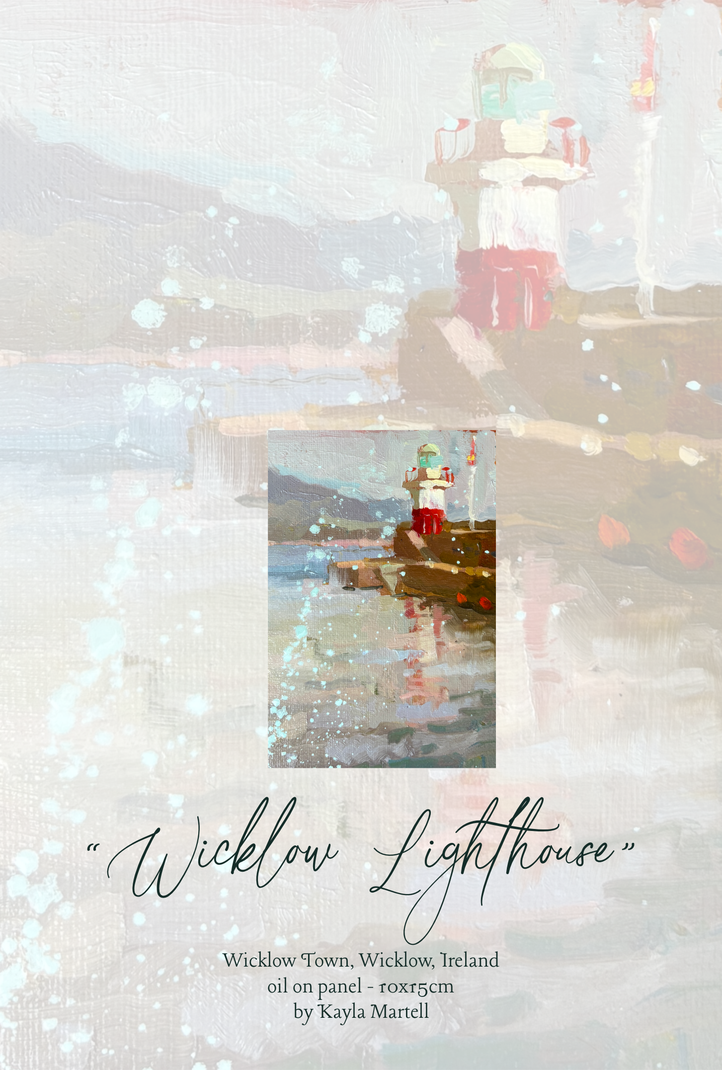 "Wicklow Lighthouse" - Greeting card - €3