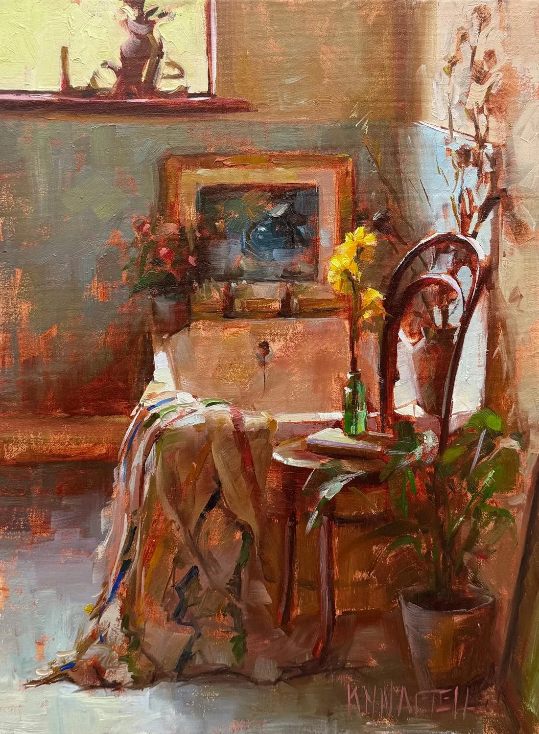 "L is for the Way you Look at Me" - 30x40cm - oil on canvas - €875 - Killarney Art Gallery