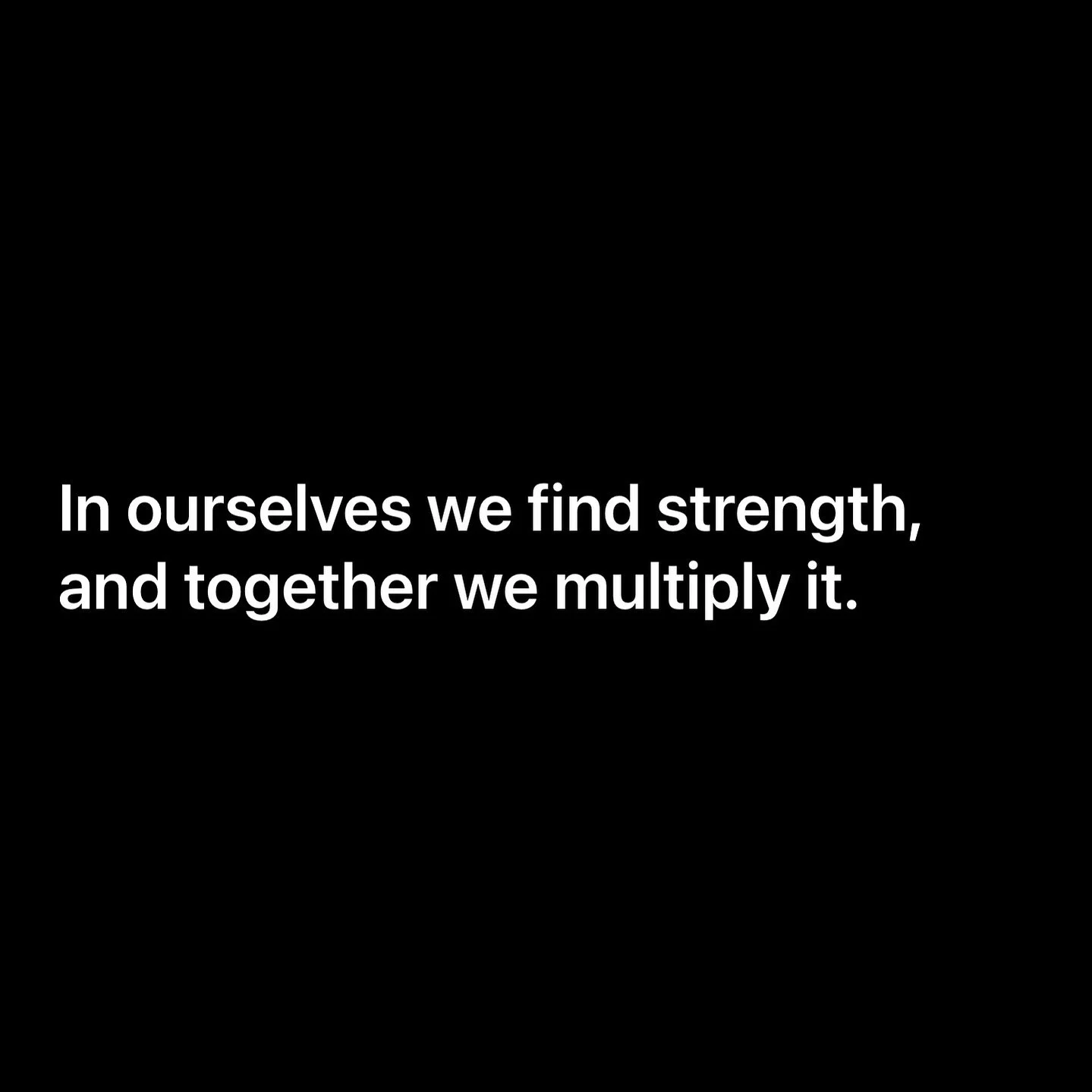 Inspirational quote about finding strength within yourself and supporting one another, representing healing, self-compassion, and emotional resilience.