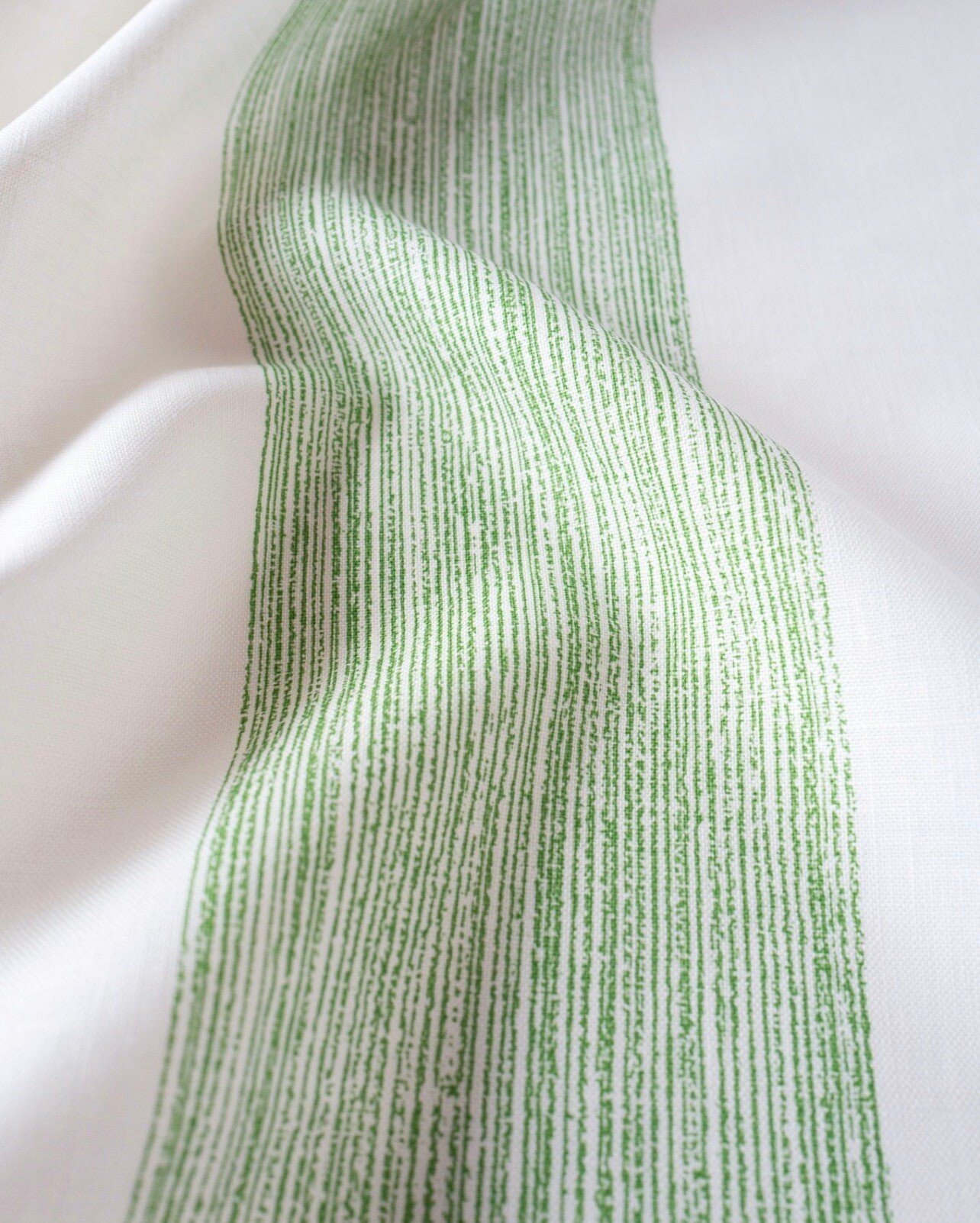 From a distance, the pattern appears as a simple stripe, but with a closer look, the details are nuanced and delicate.