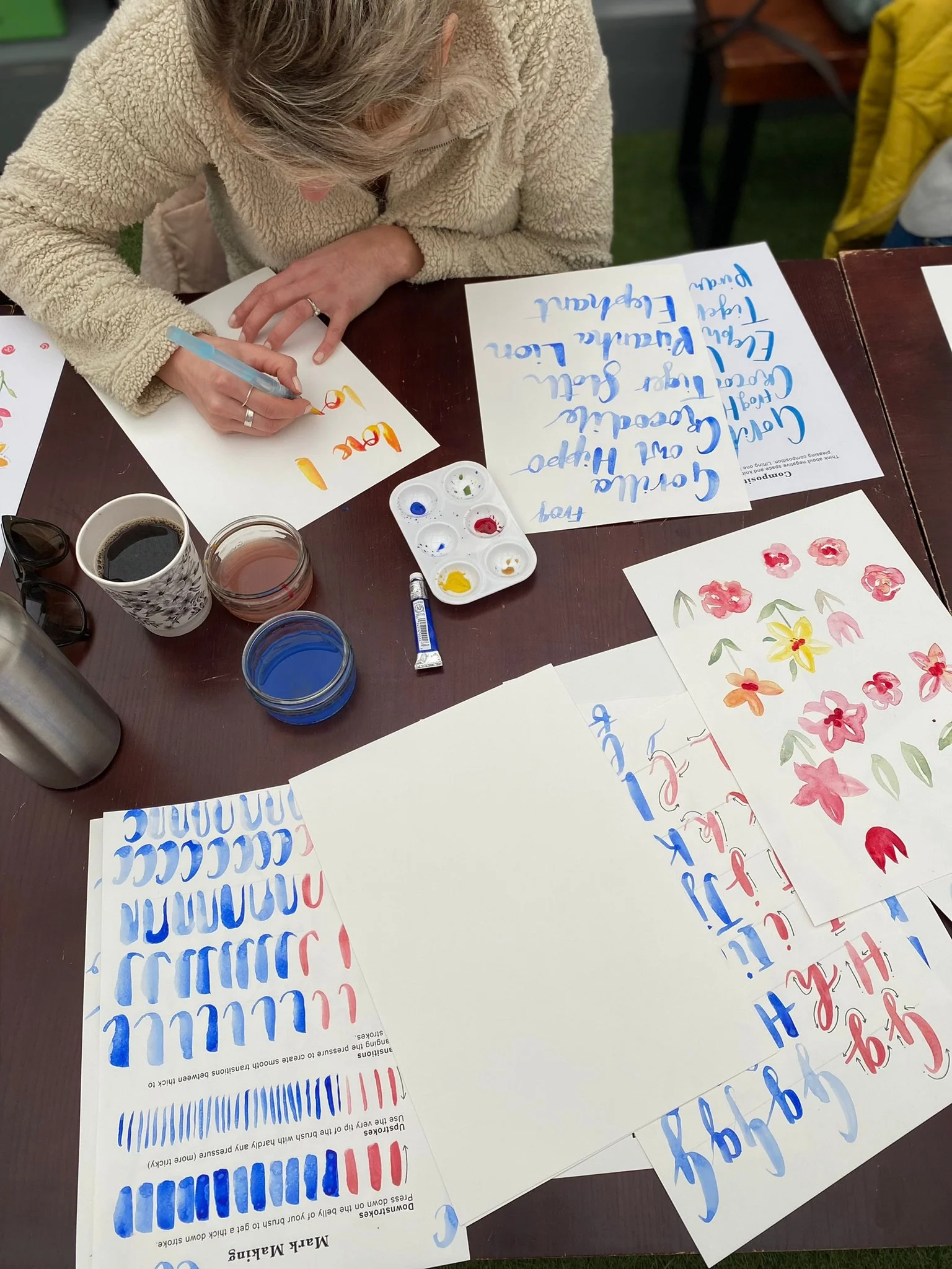 Festive Brush Lettering Workshop | Leonardslee Gardens