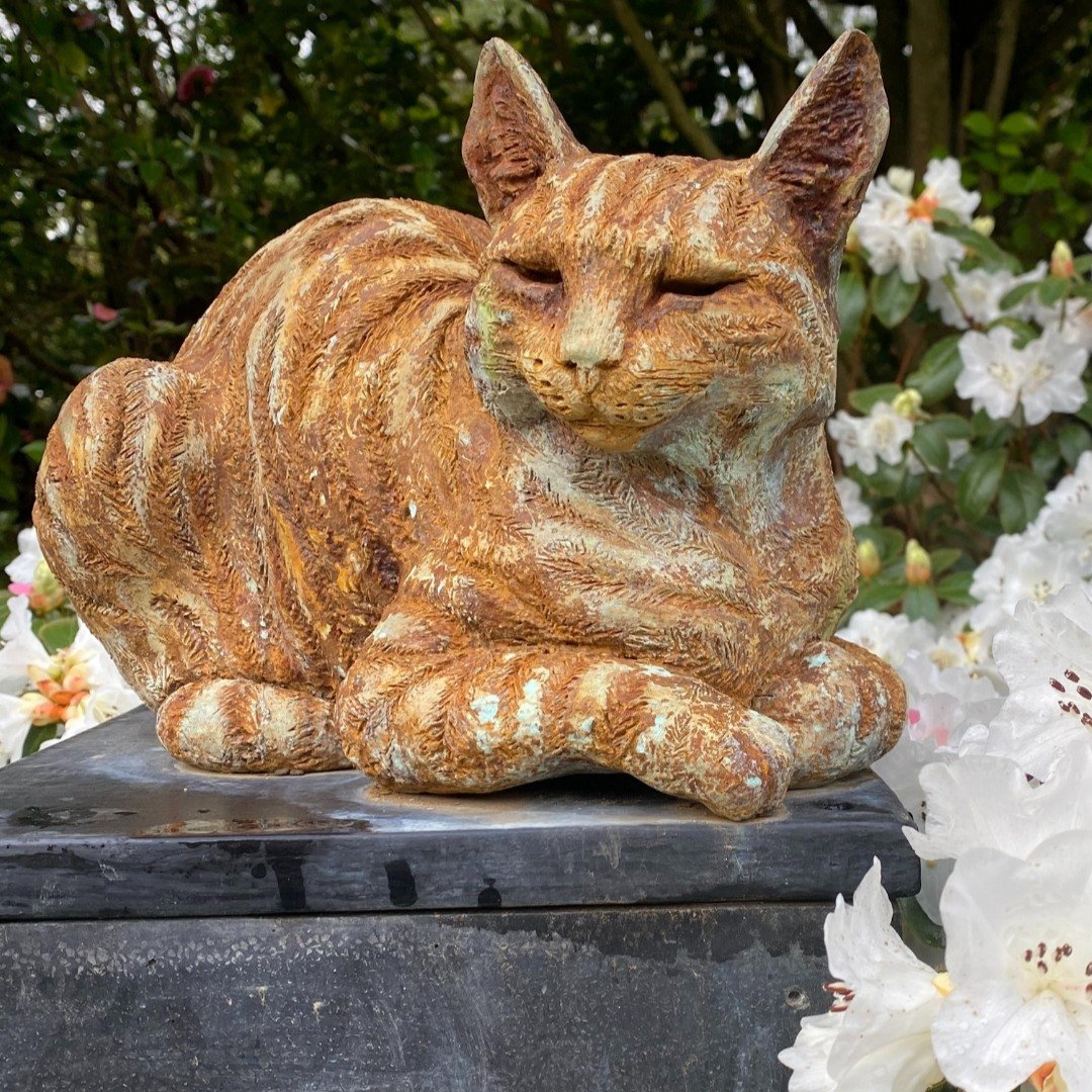 Have you stopped to say hello to the Marmalade Copper Cat yet?

Made from copper and bronze resin, each stage of this piece took multiple hours to purr-fect and was inspired by the artist&rsquo;s desire to capture the essence of a cat. This could exp