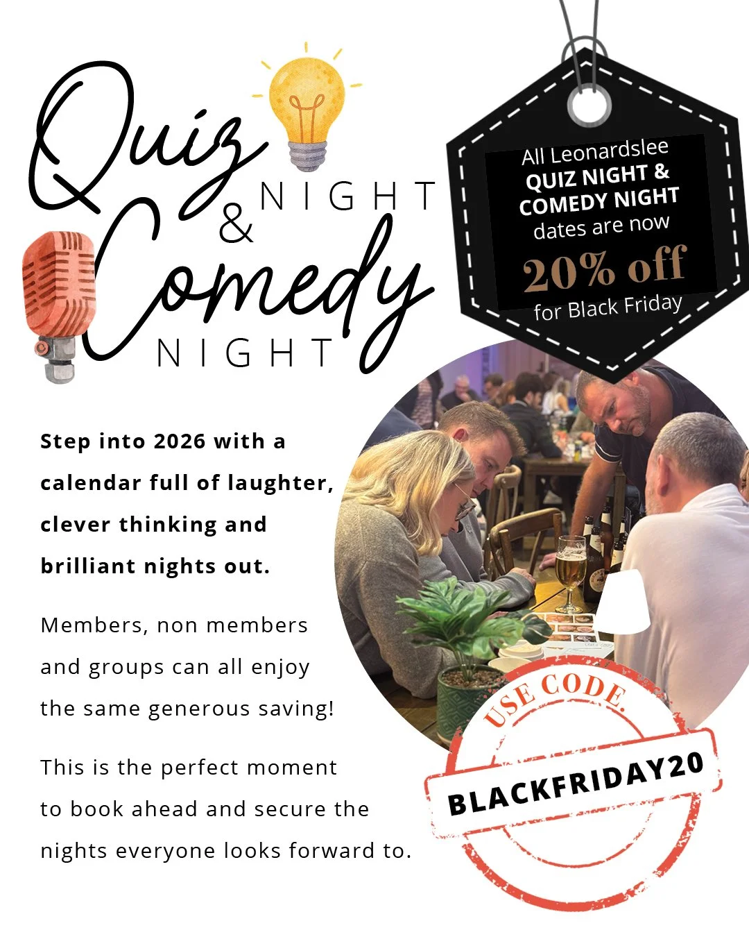 🌟 Black Friday is here at Leonardslee! 🌟

Discover amazing discounts across our unforgettable events, exquisite wines, and immersive experiences. Treat yourself or someone special this festive season!

✨ Tap the link in our profile to grab your off