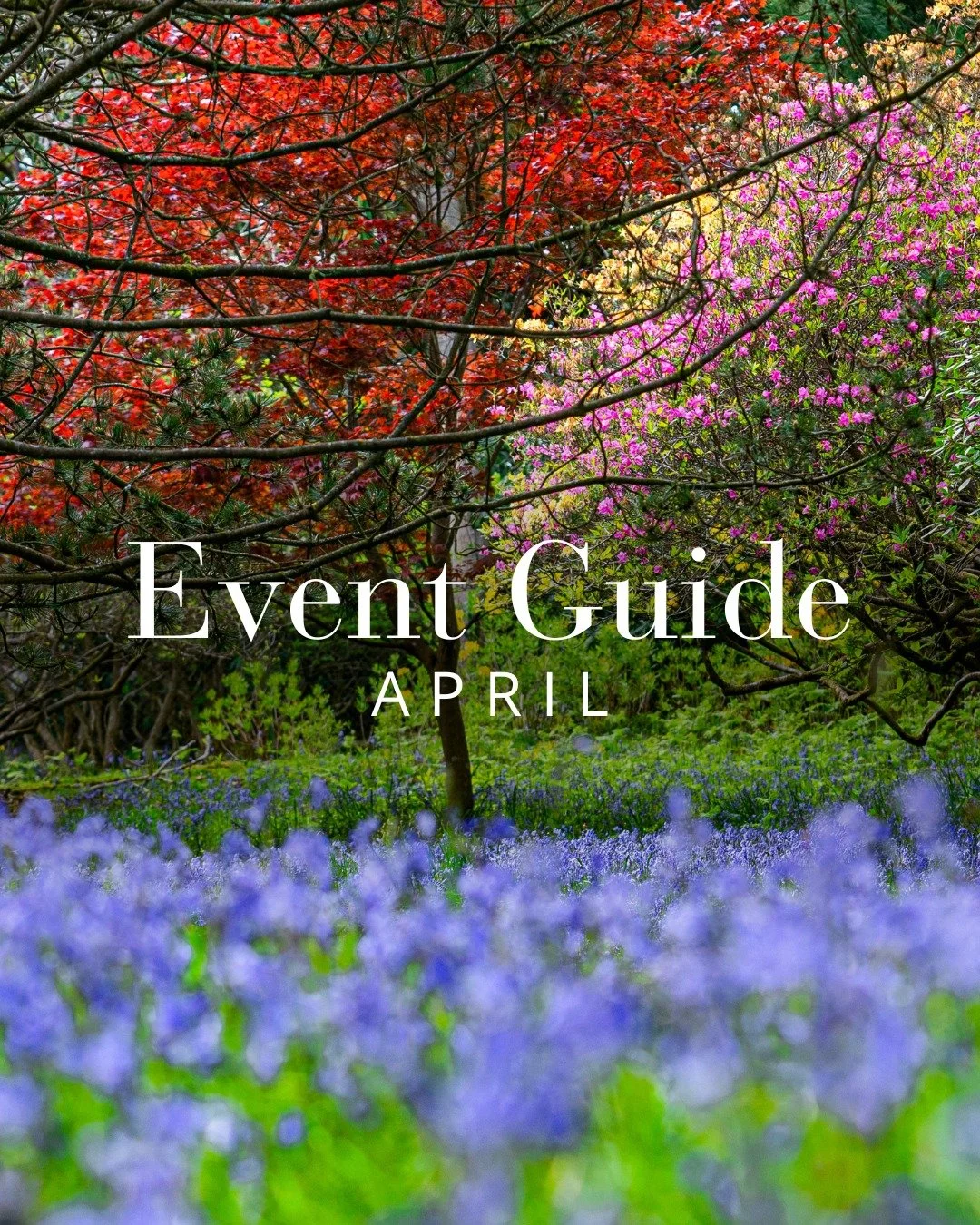 As spring fully appears in view, there&rsquo;s plenty to look forward to throughout the month ahead.

Blossom softens the landscape, the lakes reflect longer, lighter days, and across the estate, a new season of events begins to unfold. From creative