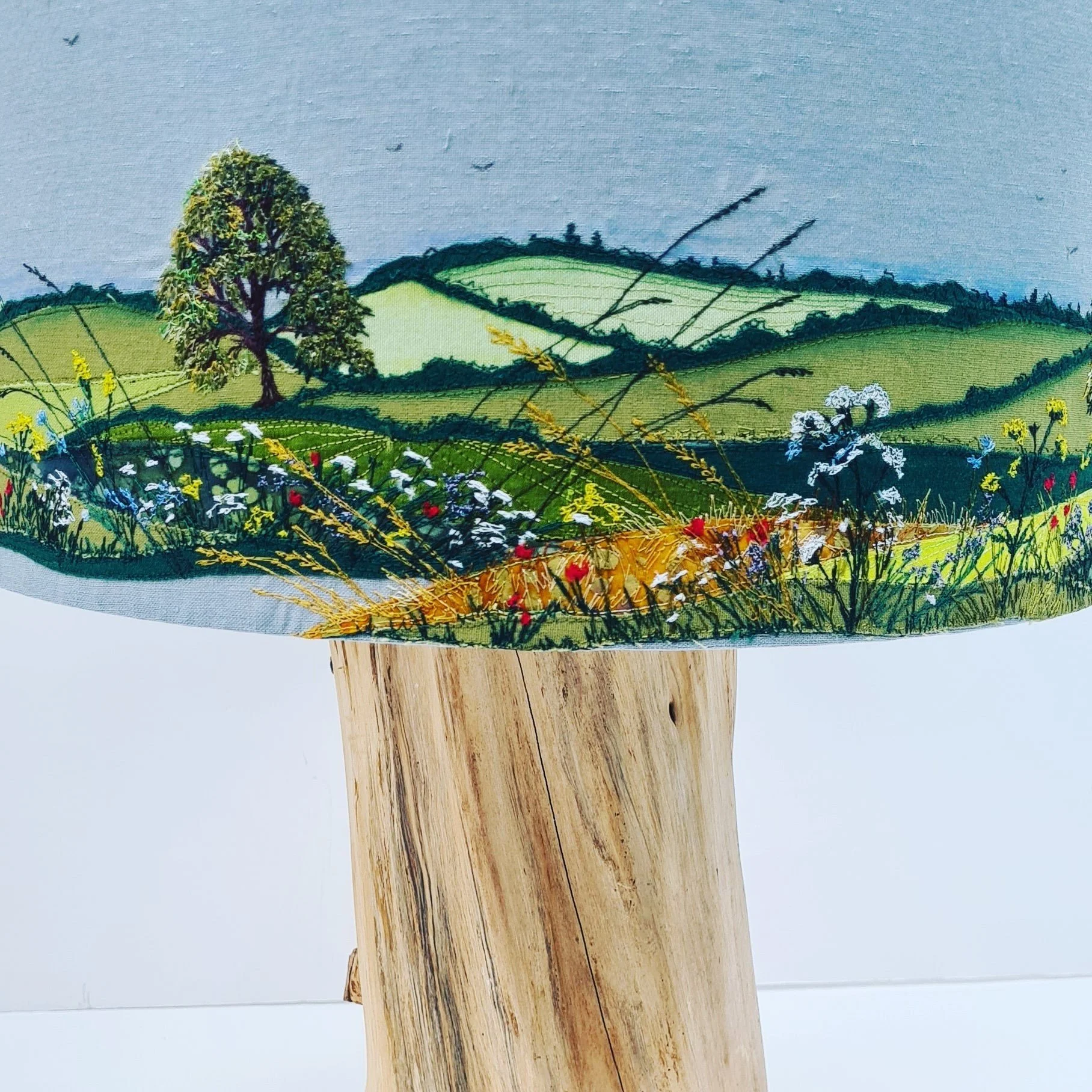 'Landscape’ Applique Freehand Machine Embroidery at Leonardslee Lakes &amp; Gardens 