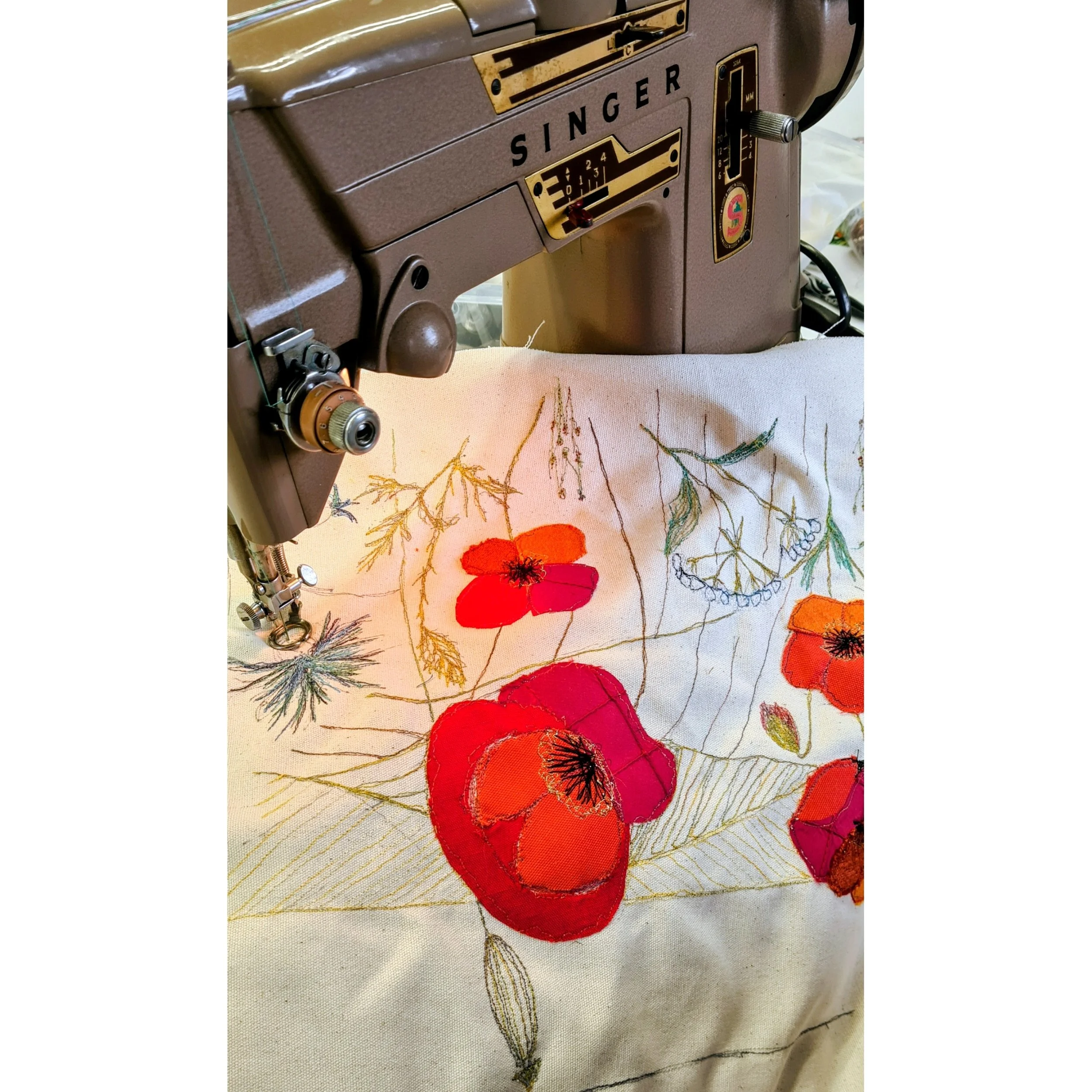 Botanical Machine Embroidery Workshop
