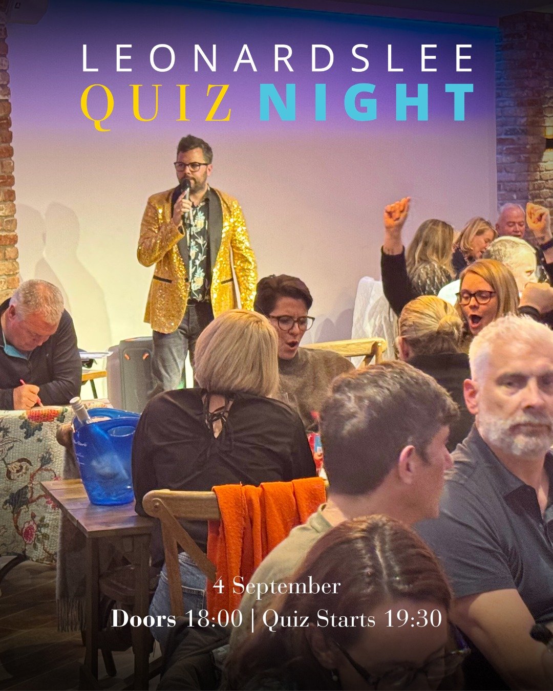 Think you&rsquo;ve got what it takes to be quiz champions? 🧠✨

Next Date: 4 September
Doors 18:00 | Quiz Starts 19:30

Put your knowledge to the test across rounds of music, TV, cryptic conundrums and more! Gather your team and battle it out for qui