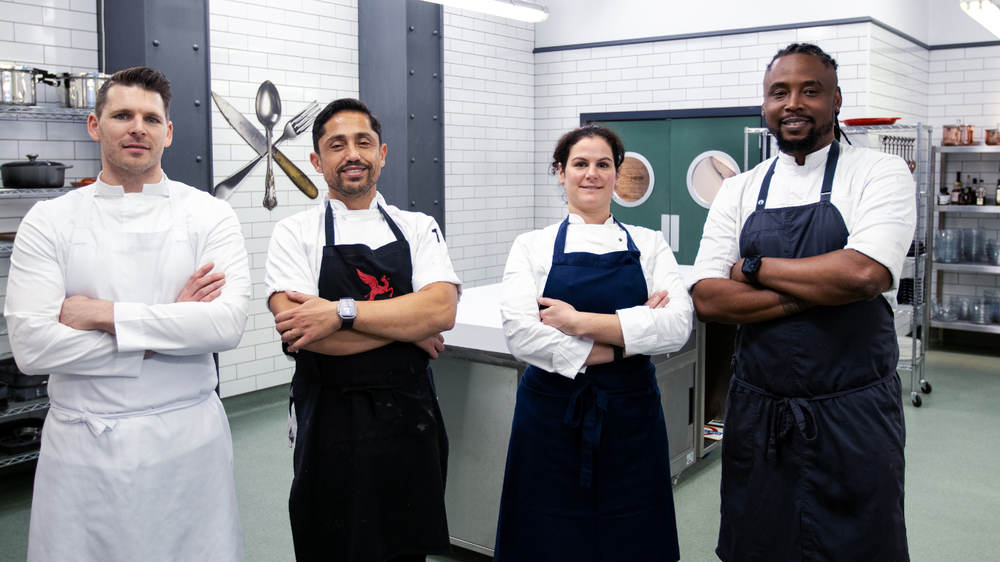 Jean Delport. Prept. Foundation ambassador. With his fellow chefs at The Great British Menu.
