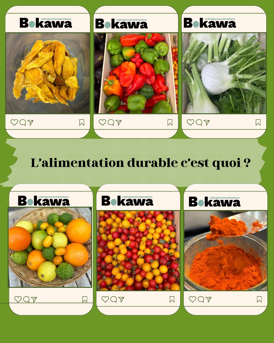 L'alimentation durable c'est quoi ? 

Swipez 👉

#bokawa #alimentationdurable #paris19