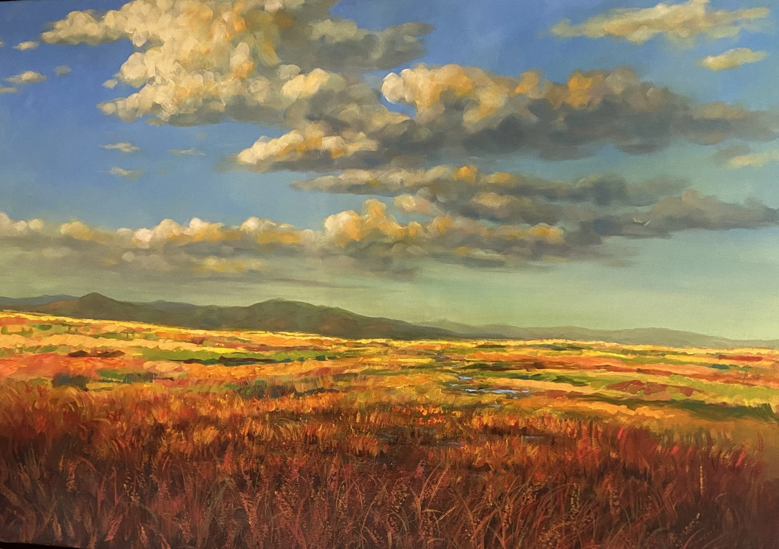 America the Beautiful, framed, acrylic on stretched canvas. 20"x30" $800