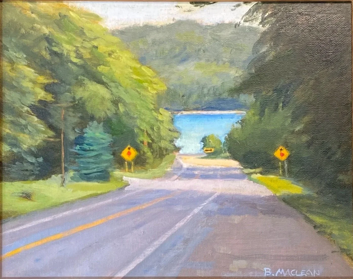 Little Glen Lake, oil on canvas framed
$300